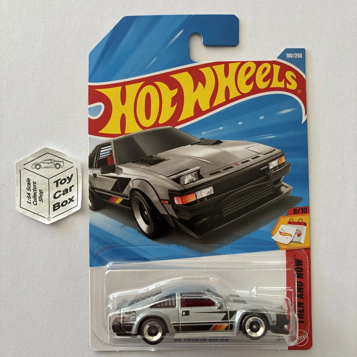 2026 HOT WHEELS #190 - ‘82 Toyota Supra (Silver #8 Then & Now - Long Card) B64