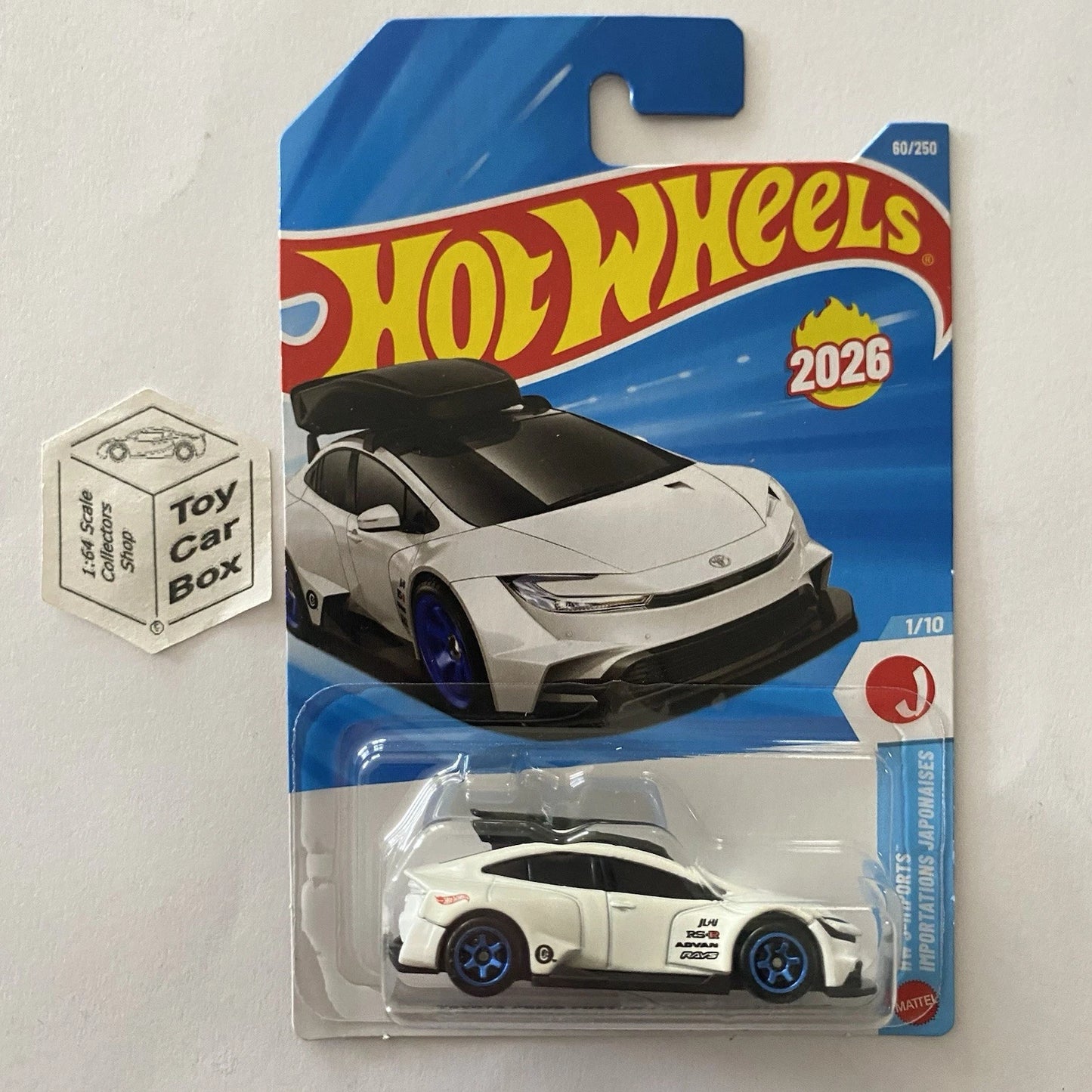 2026 HOT WHEELS #60 - Toyota Prius Custom With Roof Box (#1 J-Imports -Long) A80