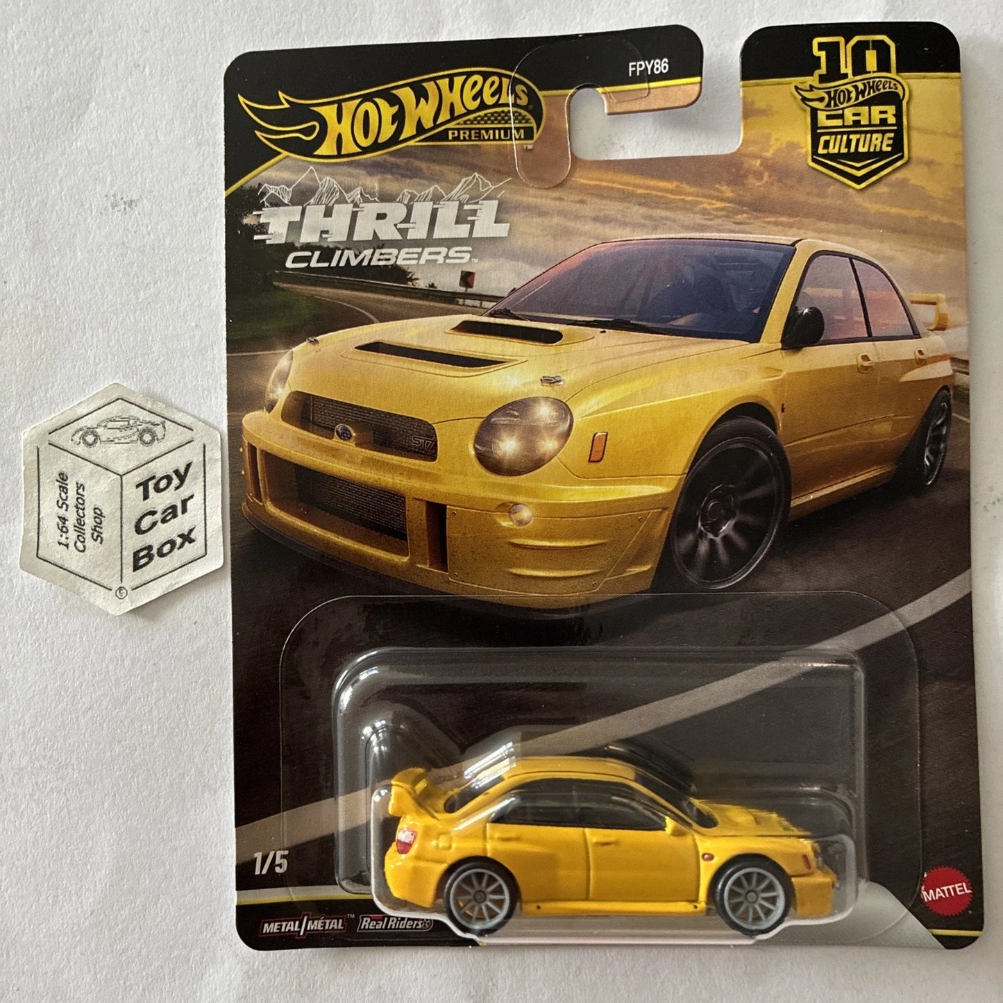 2026 HOT WHEELS Car Culture - Subaru Impreza WRX (Yellow - Thrill Climbers) G04
