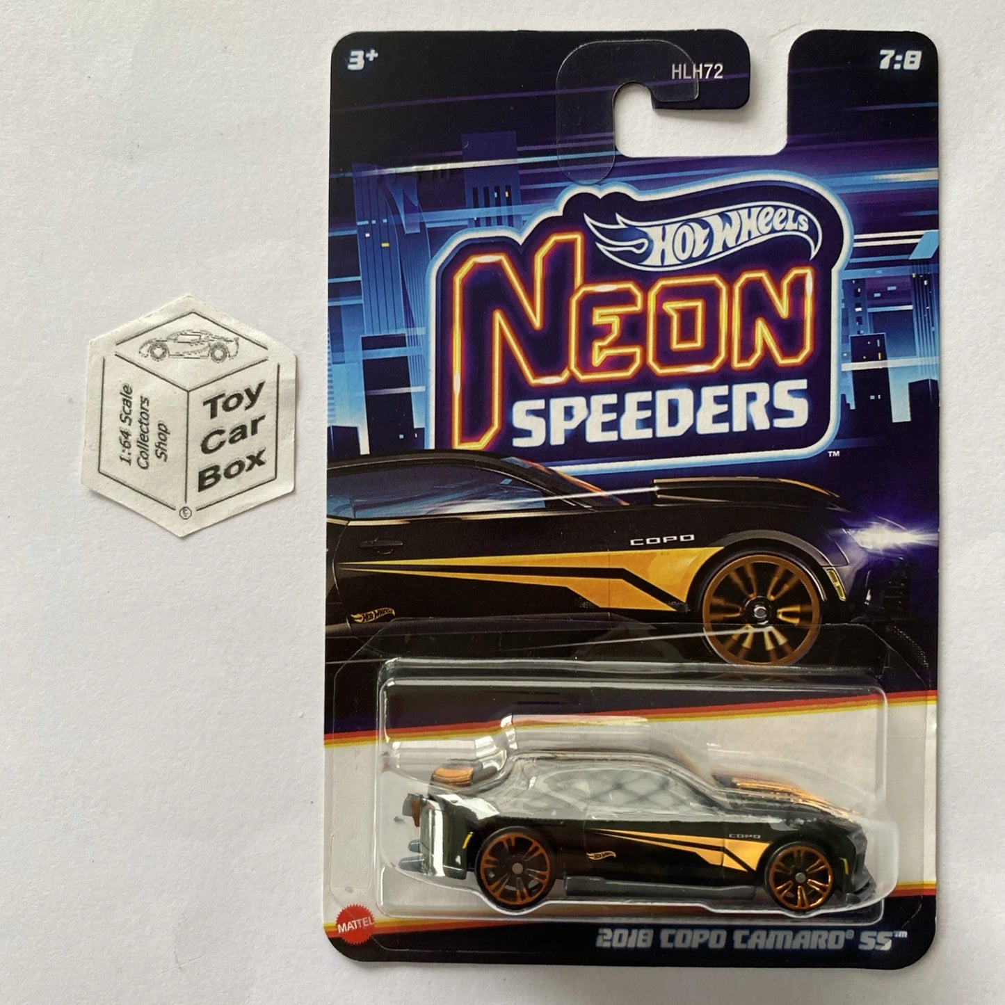 2025 HOT WHEELS Neon Speeders - 2018 Copo Camaro SS (#7 Black) D50