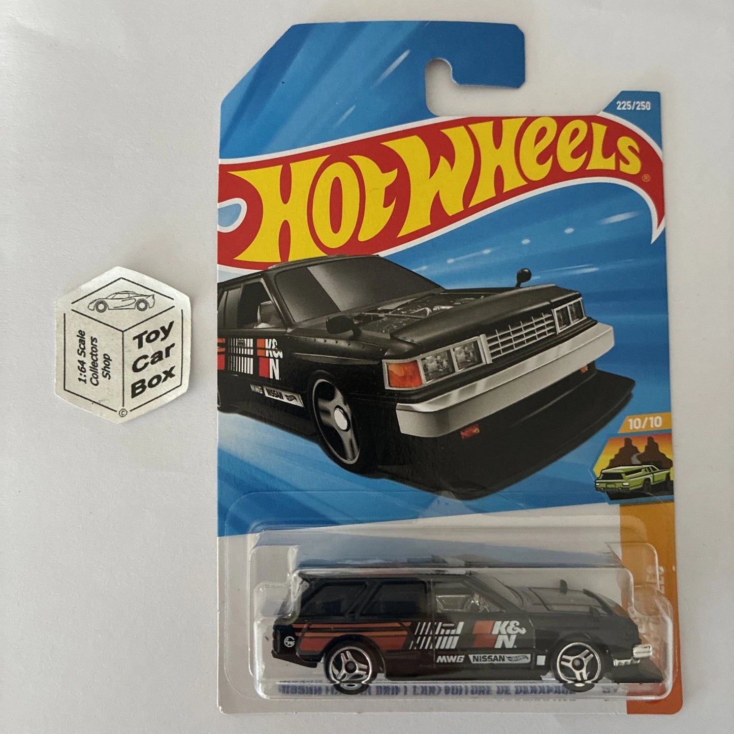 2026 HOT WHEELS #225 - Nissan Maxima Drift Car (Black #10 Wagons- Long Card) A44