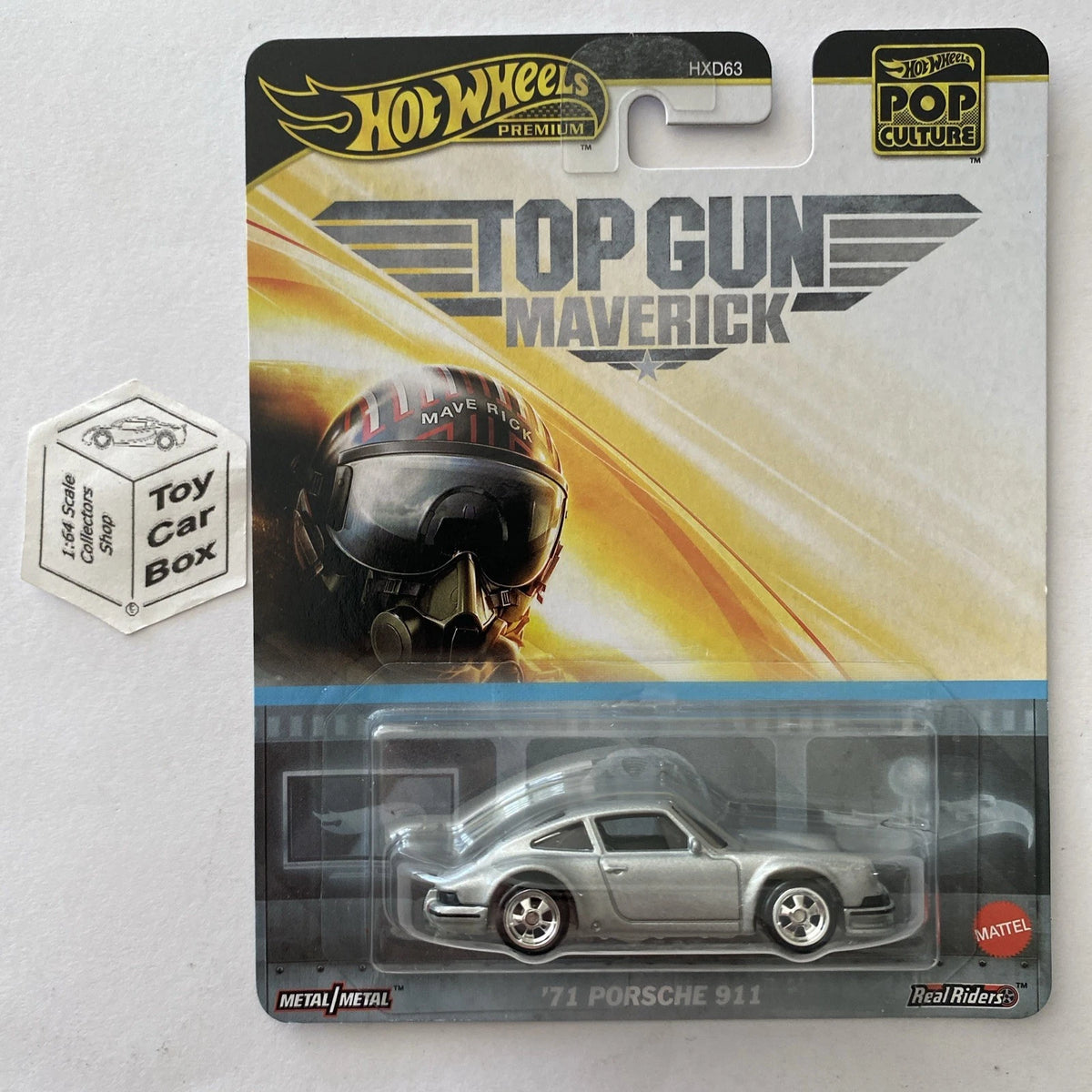 2025 HOT WHEELS Pop Culture - ‘71 Porsche 911 (Silver - Top Gun Maverick) C30