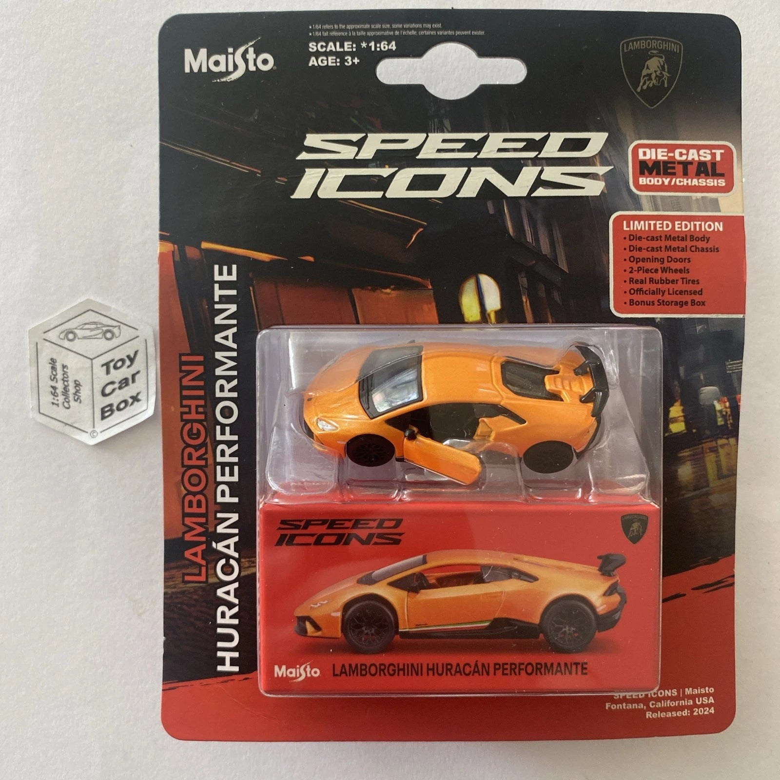 MAISTO Speed Icons - Lamborghini Huracan Performante (Orange MAISTO Speed Icons - Lamborghini Huracan Performante (Orange