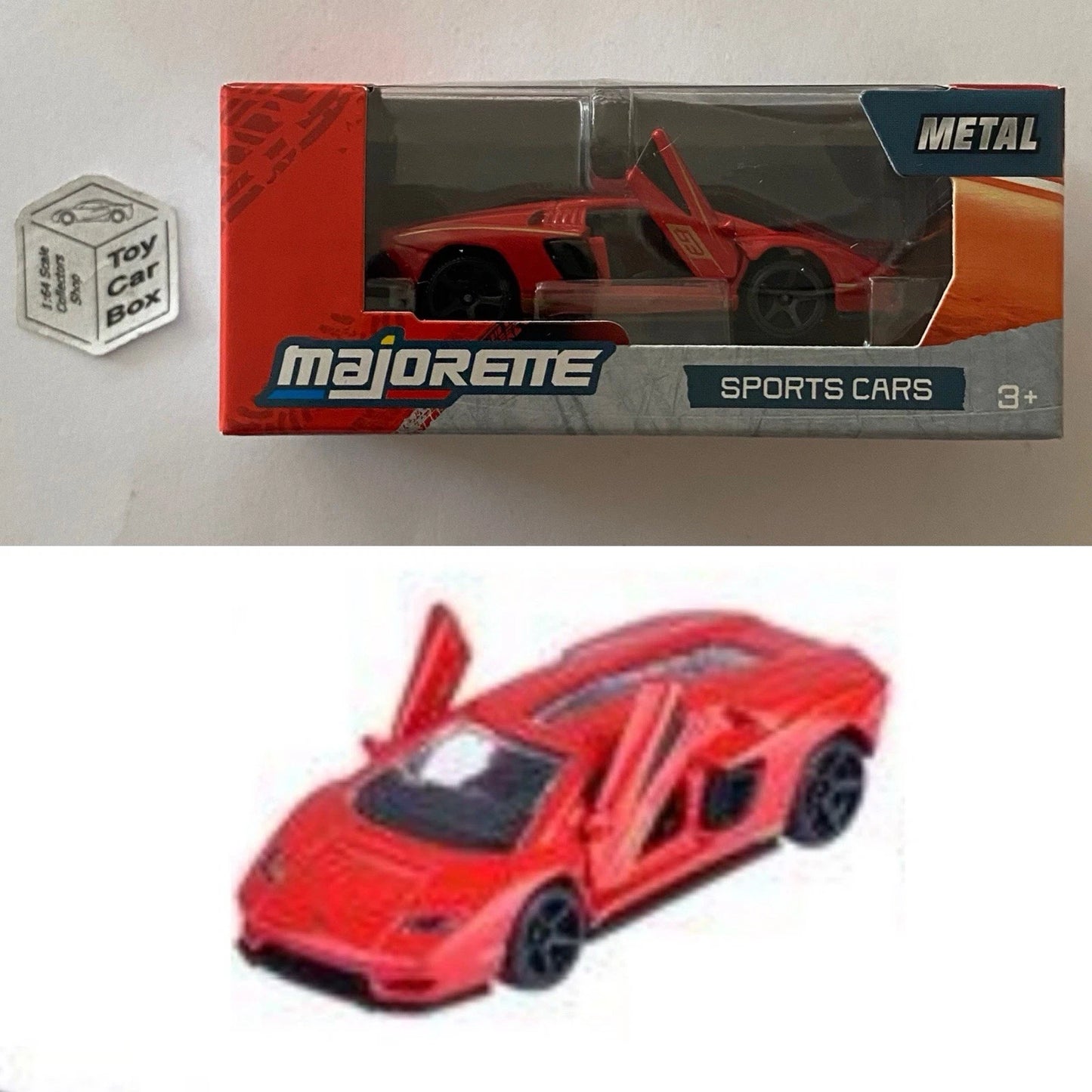 MAJORETTE - Lamborghini Countach LPI 800-4 (Red - Sports Cars Box) 1/64* - E38