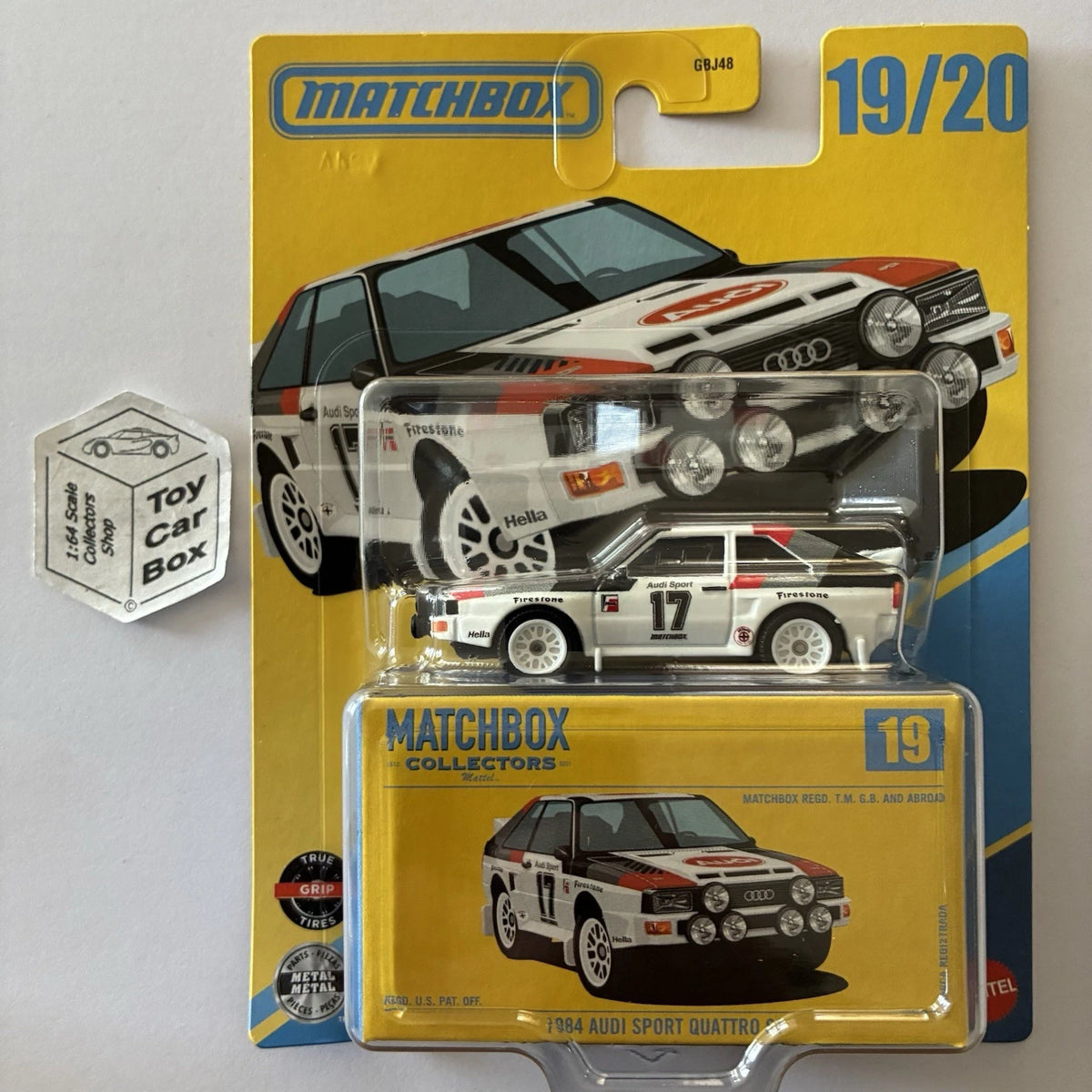 2026 MATCHBOX Collectors #19 - 1984 Audi Sport Quattro S1 (White - Premium) H30