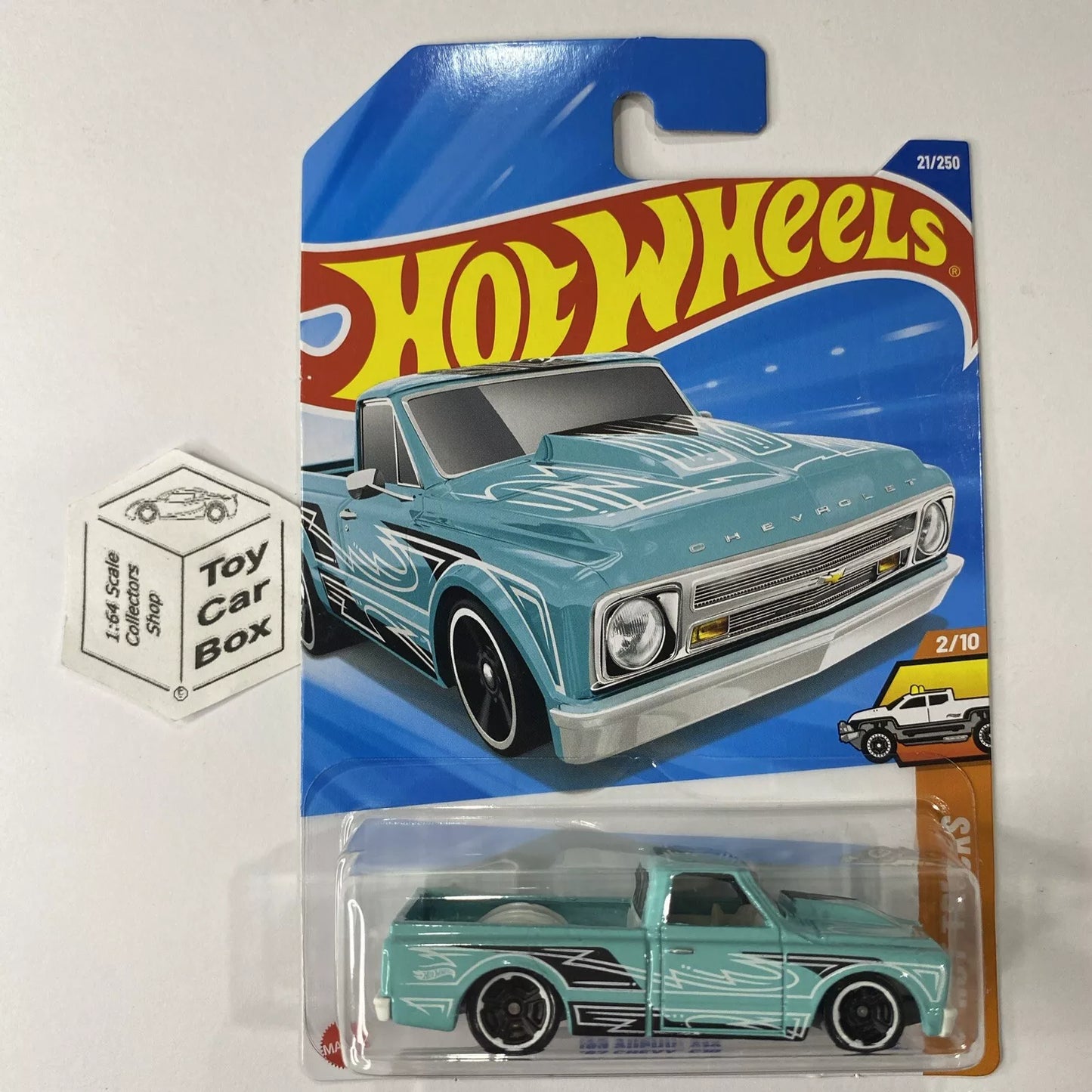 SALE - 2025 HOT WHEELS #21 - ‘67 Chevy C10 Pickup (Green #2 Hot Trucks - Long Card) A80