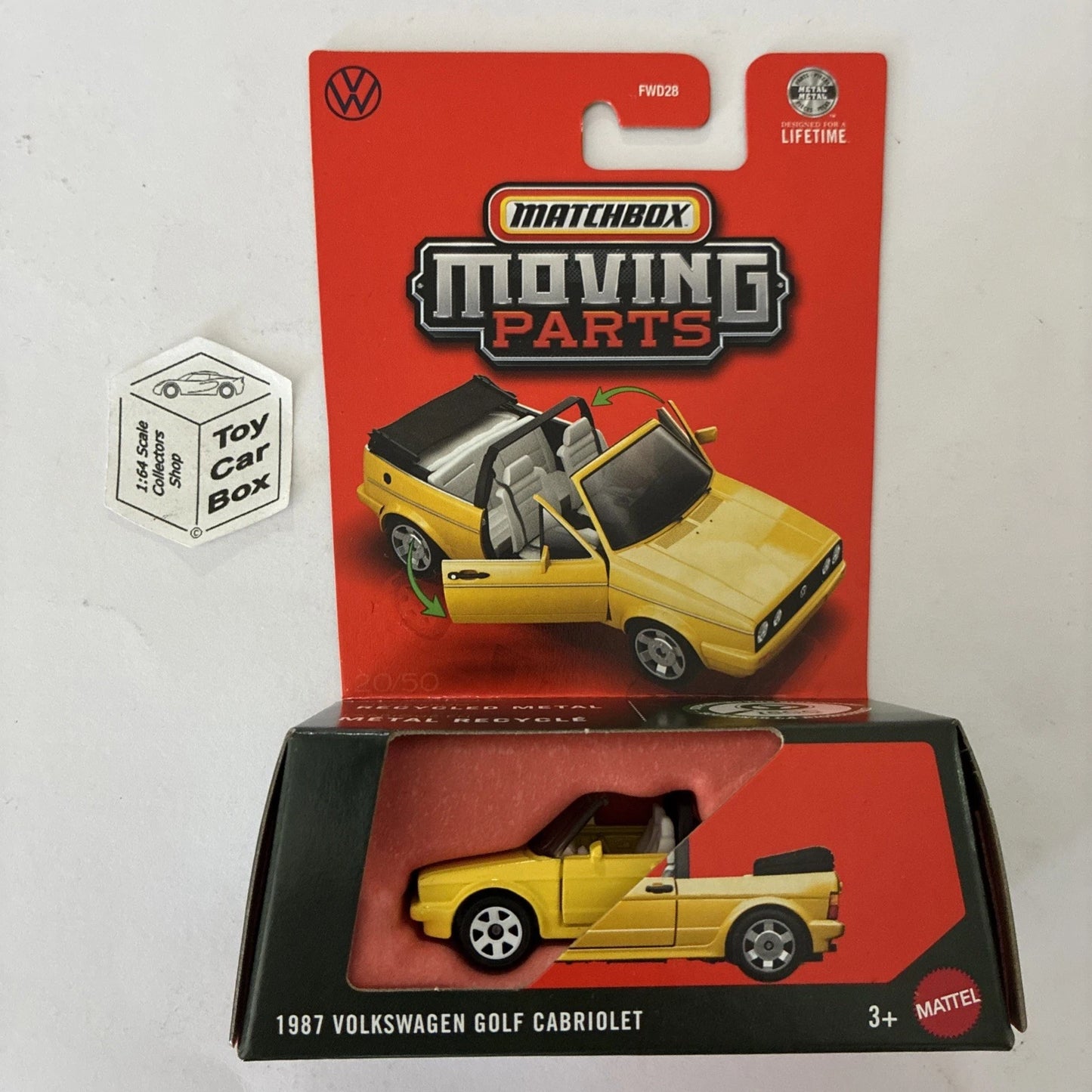 2026 MATCHBOX Moving Parts - 1987 Volkswagen Golf Cabriolet (#20 Opening Doors)