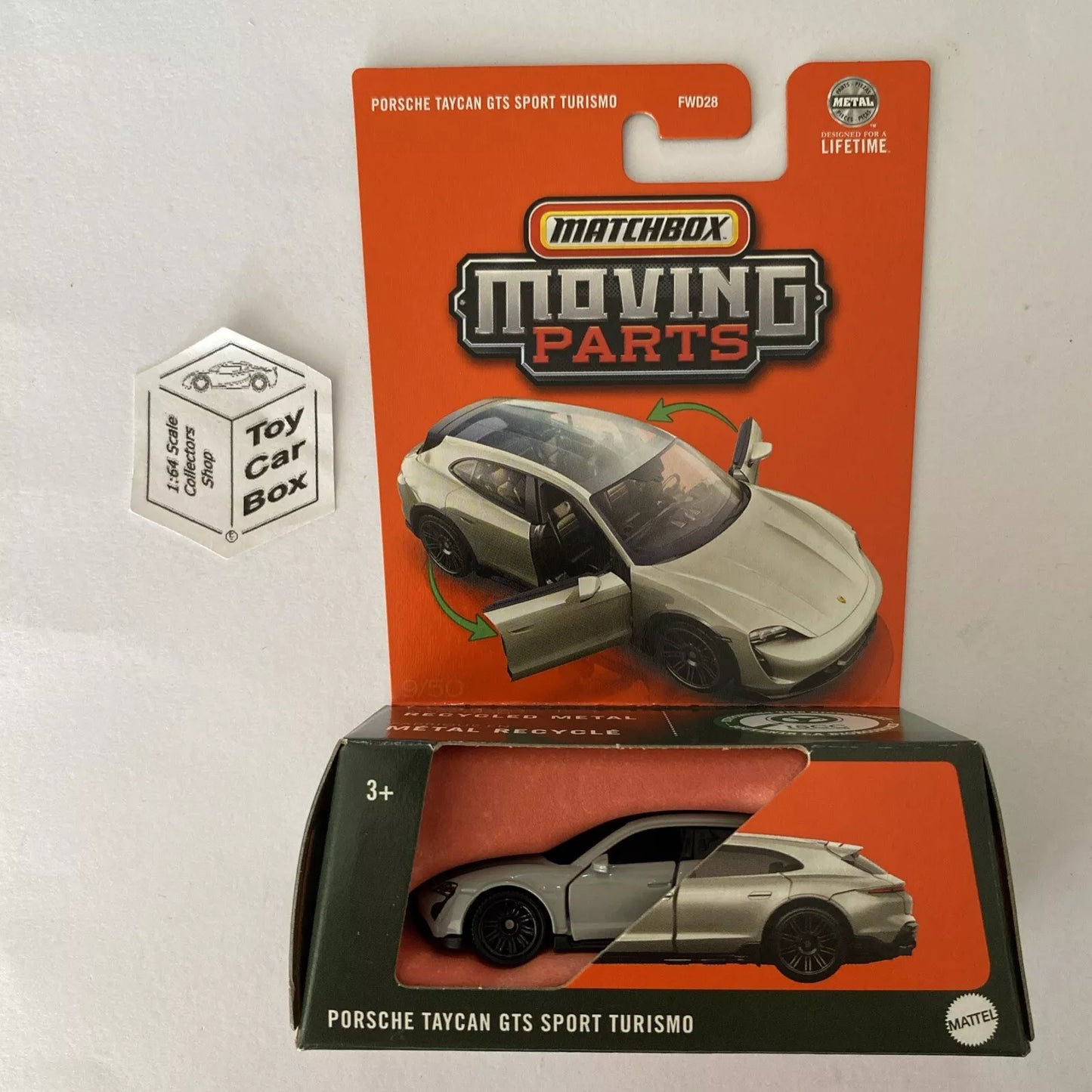 2025 MATCHBOX Moving Parts - Porsche Taycan GTS Sport Turismo (Grey #2) E99