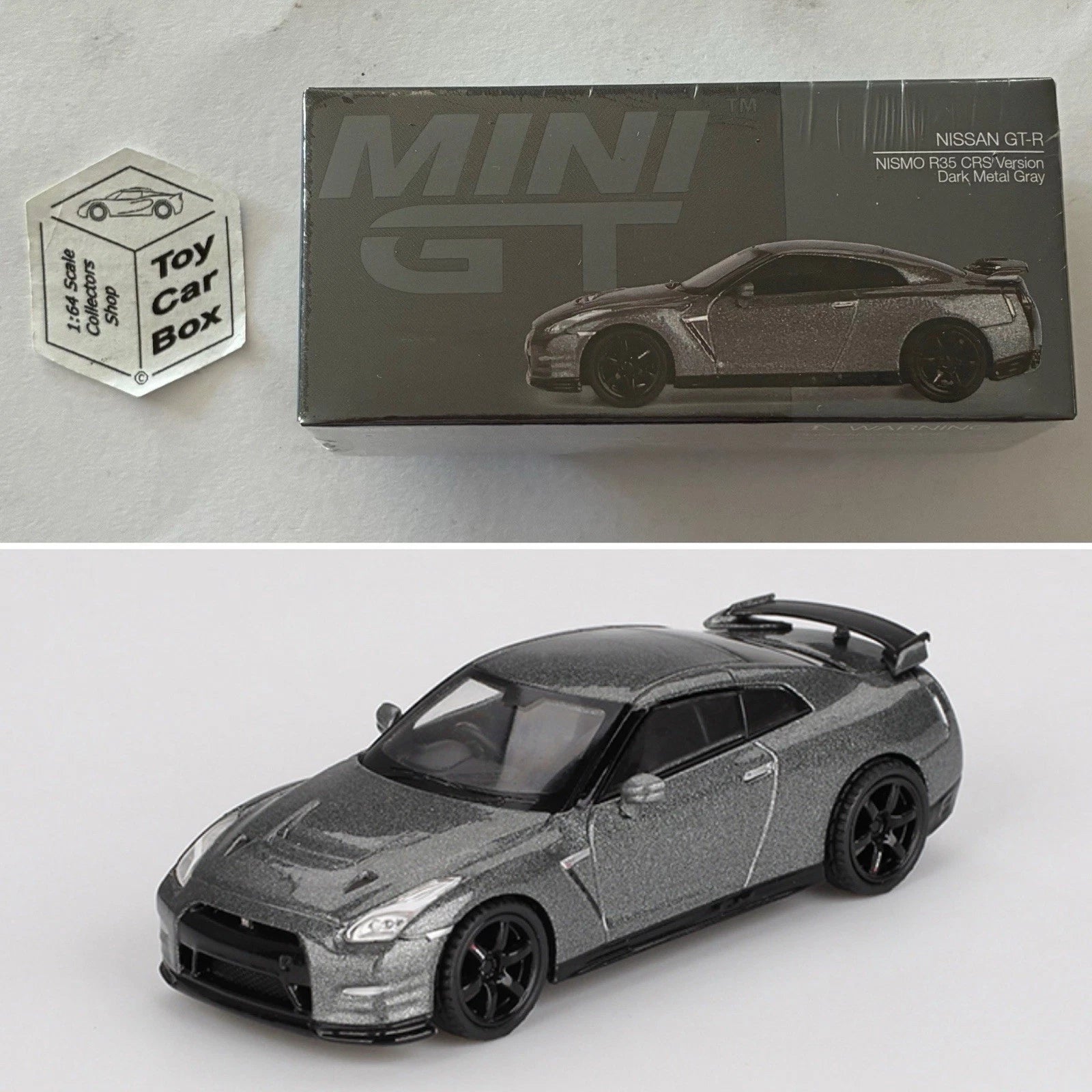 Mini GT #1028 - Nissan GT-R (Nismo R35 CRS Version - Grey 1/64