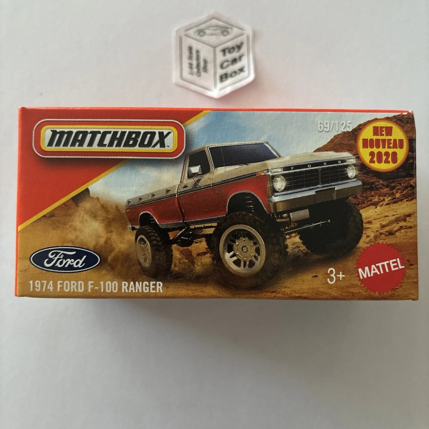 2026 MATCHBOX #69 - 1974 Ford F-100 Ranger (White - Power Grab - Unopened) B42g