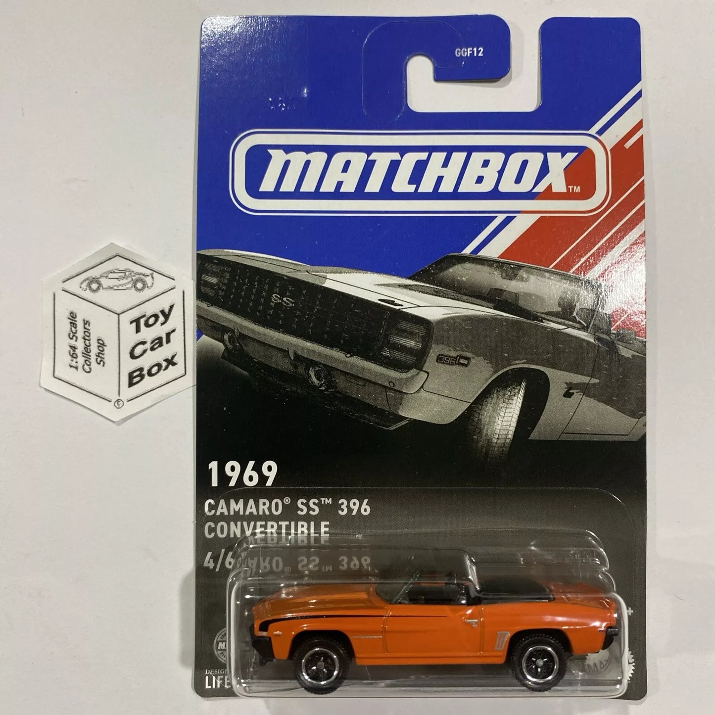 2024 MATCHBOX Themed Convertibles #4 - Chevy Camaro SS 396 (Orange) D50