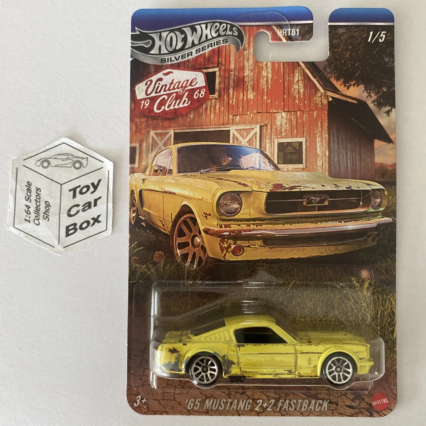 2025 HOT WHEELS Themed - ‘65 Mustang 2+2 Fastback (Yellow #1 Vintage Club) D00