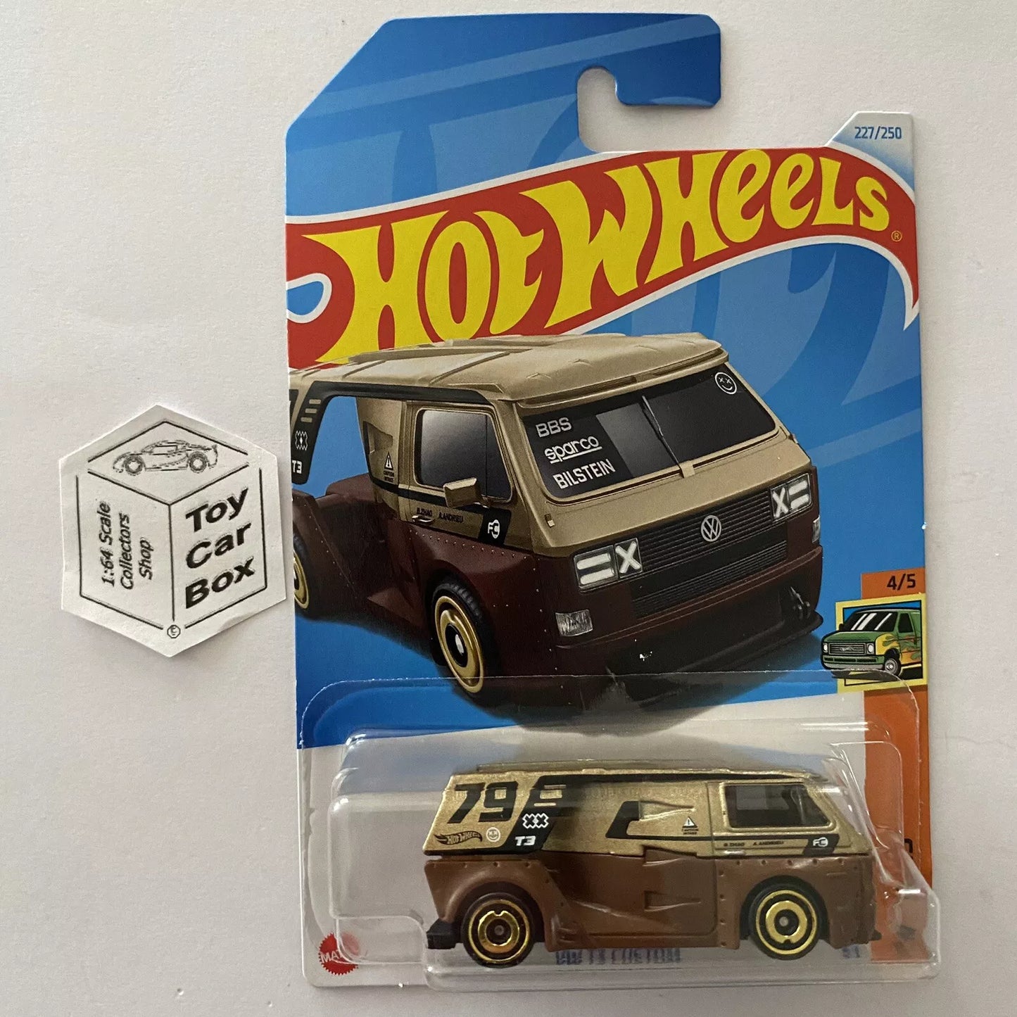 SALE - 2024 HOT WHEELS #227 - VW Volkswagen T3 Custom (#4 HW Vans - Long Card) A80