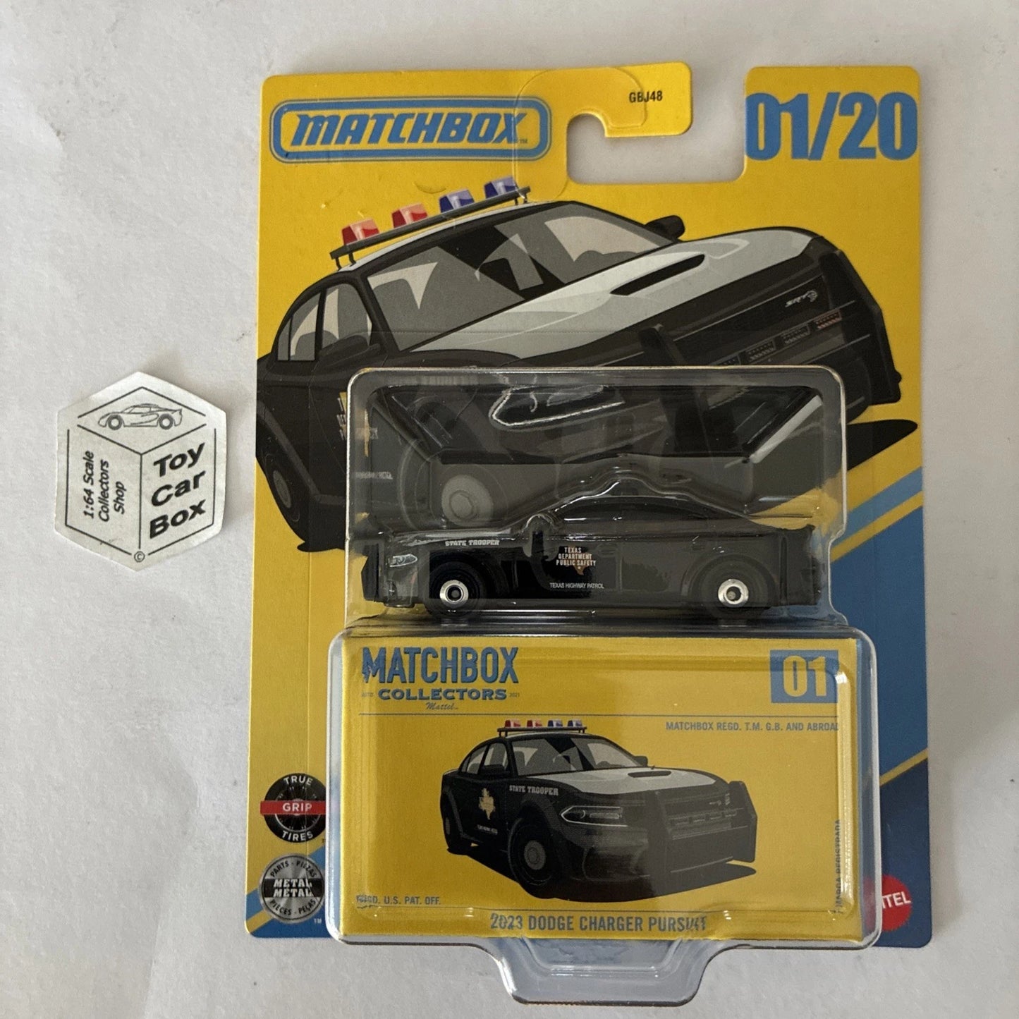 2026 MATCHBOX Collectors #1 - 2023 Dodge Charger Pursuit (Premium - Black) G90