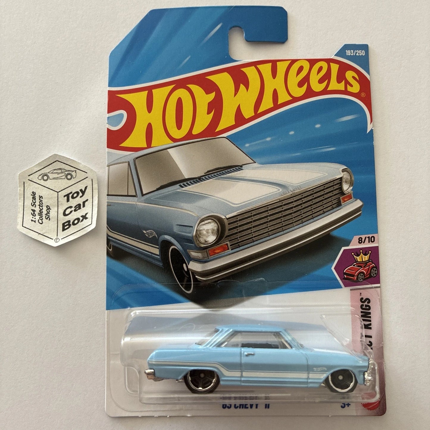 2026 HOT WHEELS #193 - ‘63 Chevy II (Blue #8 Compact Kings - Long Card) A80