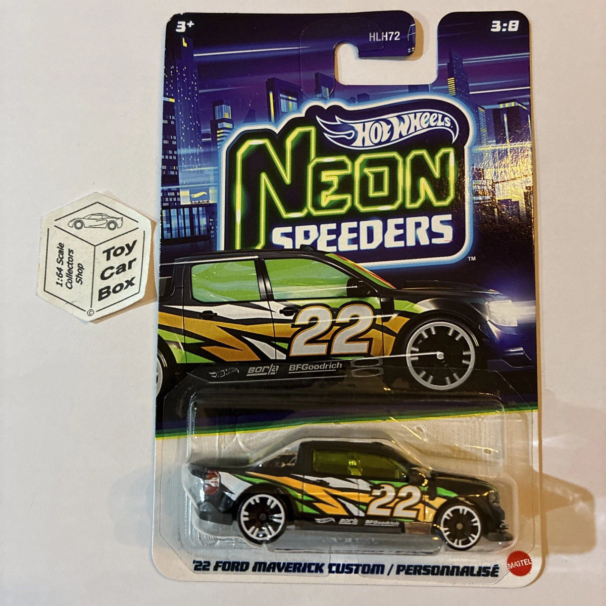 2026 HOT WHEELS Neon Speeders - ‘22 Ford Maverick Custom (#3 Black ) E99