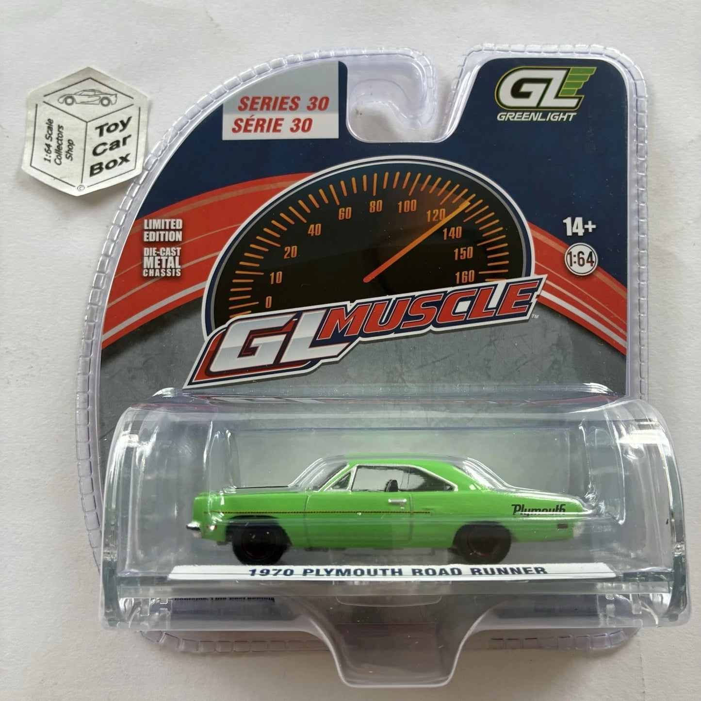 GREENLIGHT - 1970 Plymouth Road Runner (Green - GL Muscle Series 30) J45g