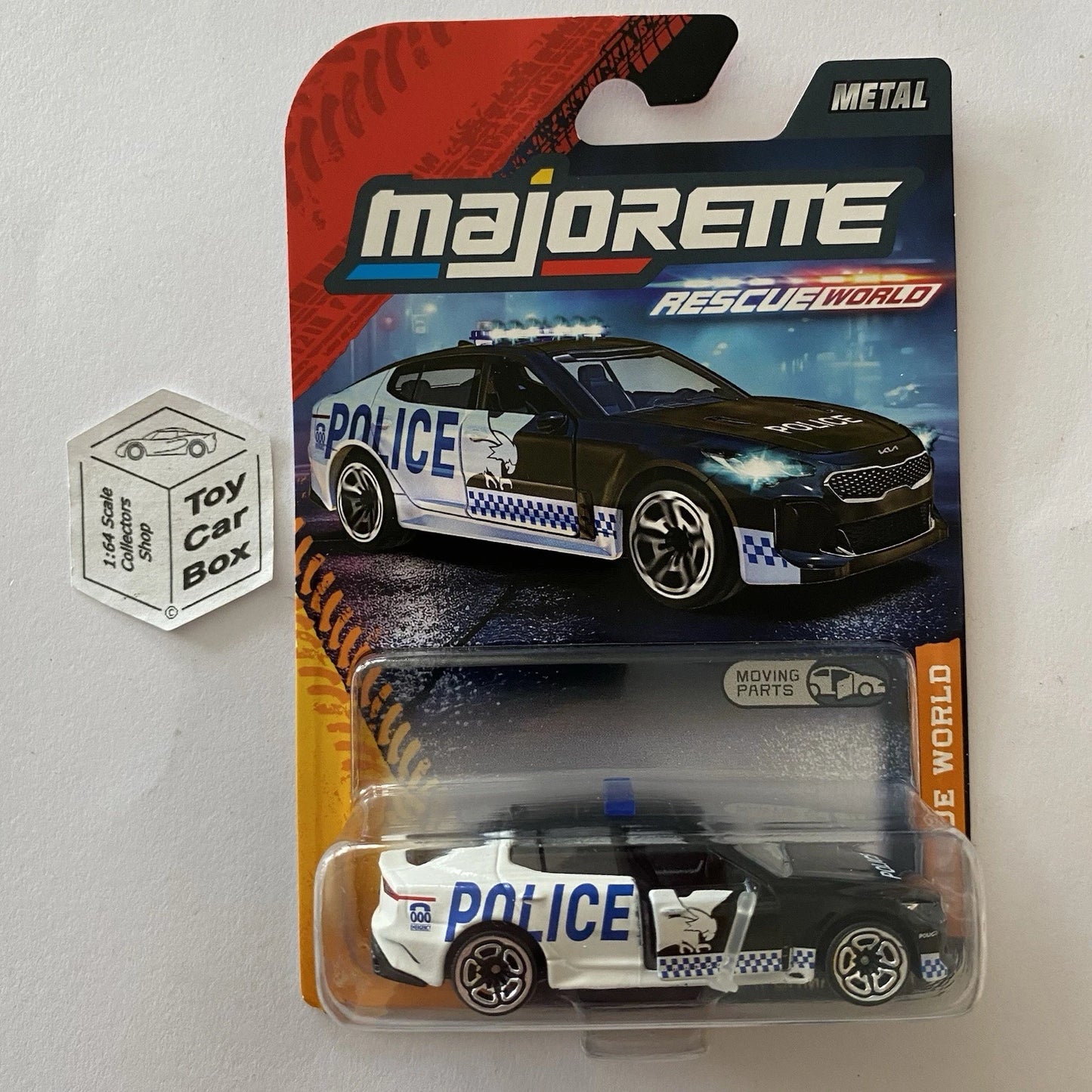 MAJORETTE KIA Stinger (Australian NSW Police Car - Opening Doors) 1/64* -E38