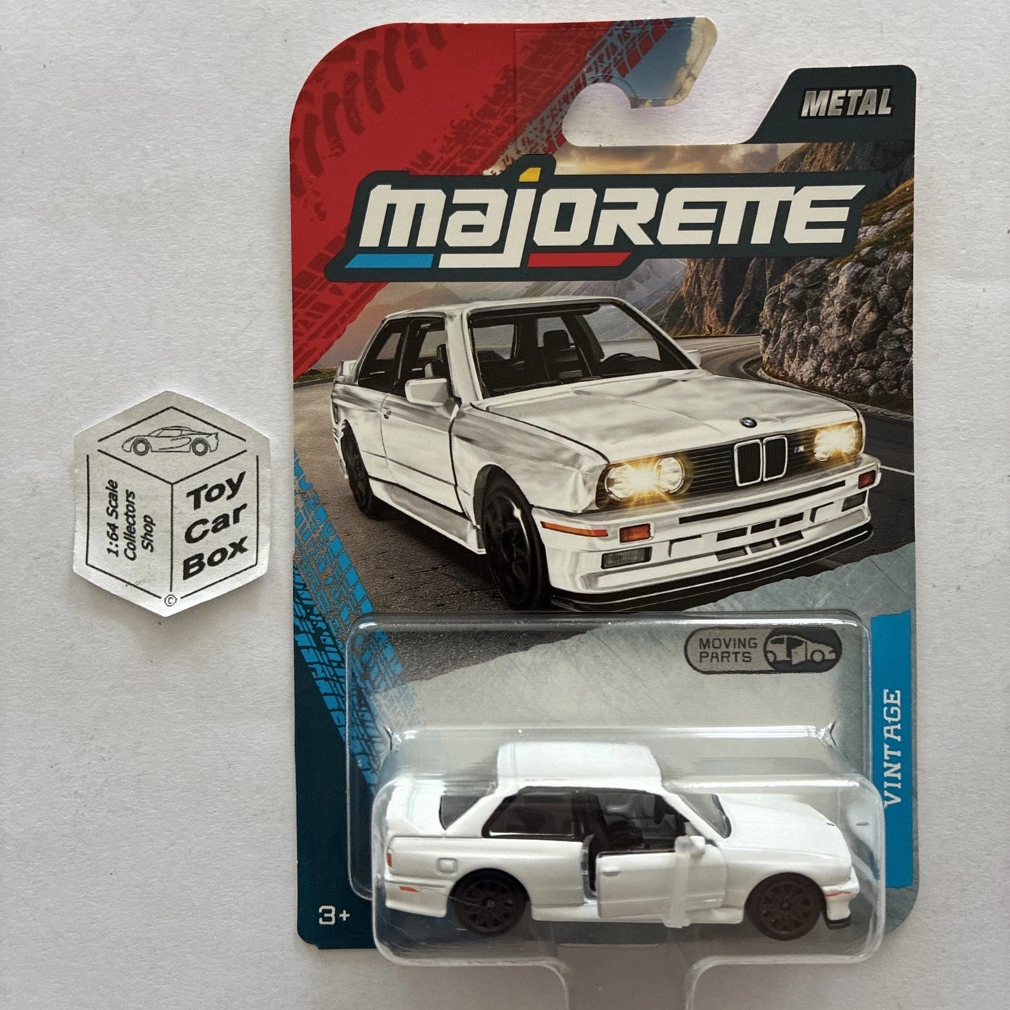 MAJORETTE BMW M3 (White - Vintage Cars - Opening Doors) 1/64 Scale* - E64