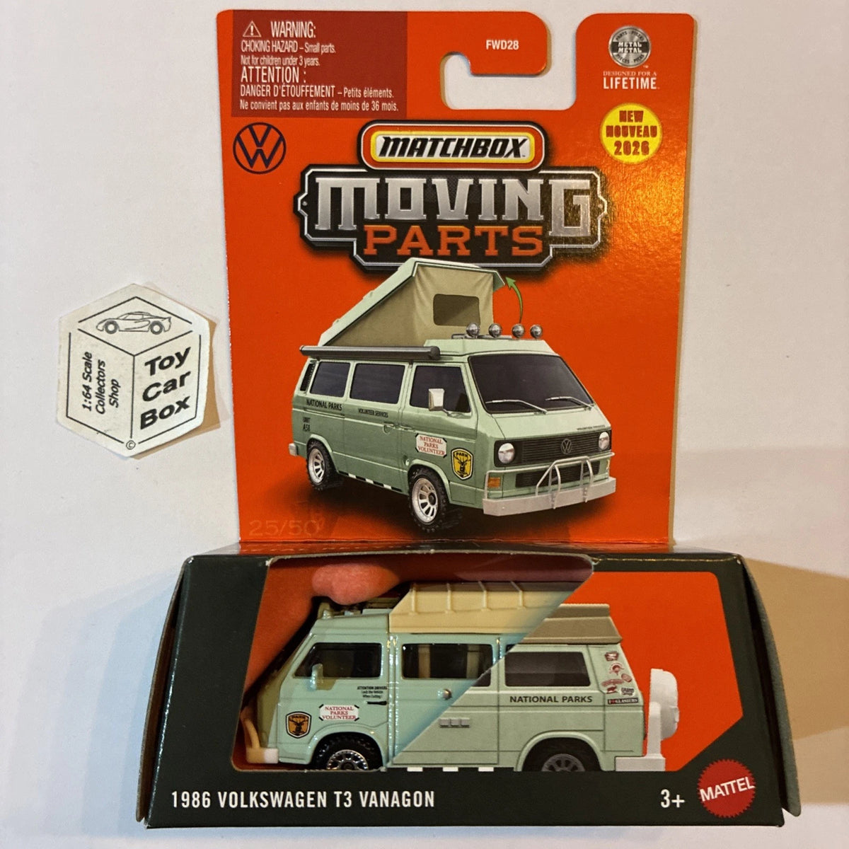 2026 MATCHBOX Moving Parts - 1986 Volkswagen T3 Vanagon (Green #25) E99