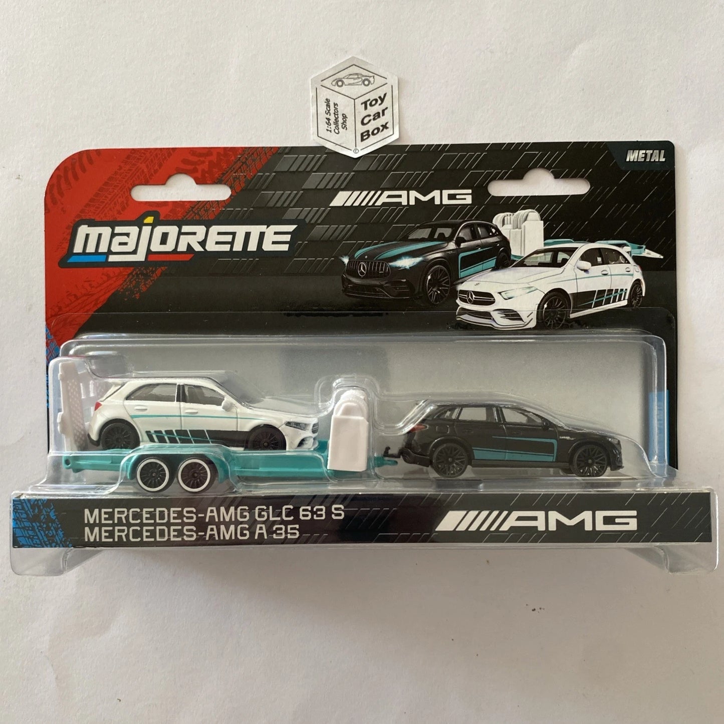 MAJORETTE Mercedes-AMG Trailers - Merc GLC63S & A35 (1/64 Scale*) P49