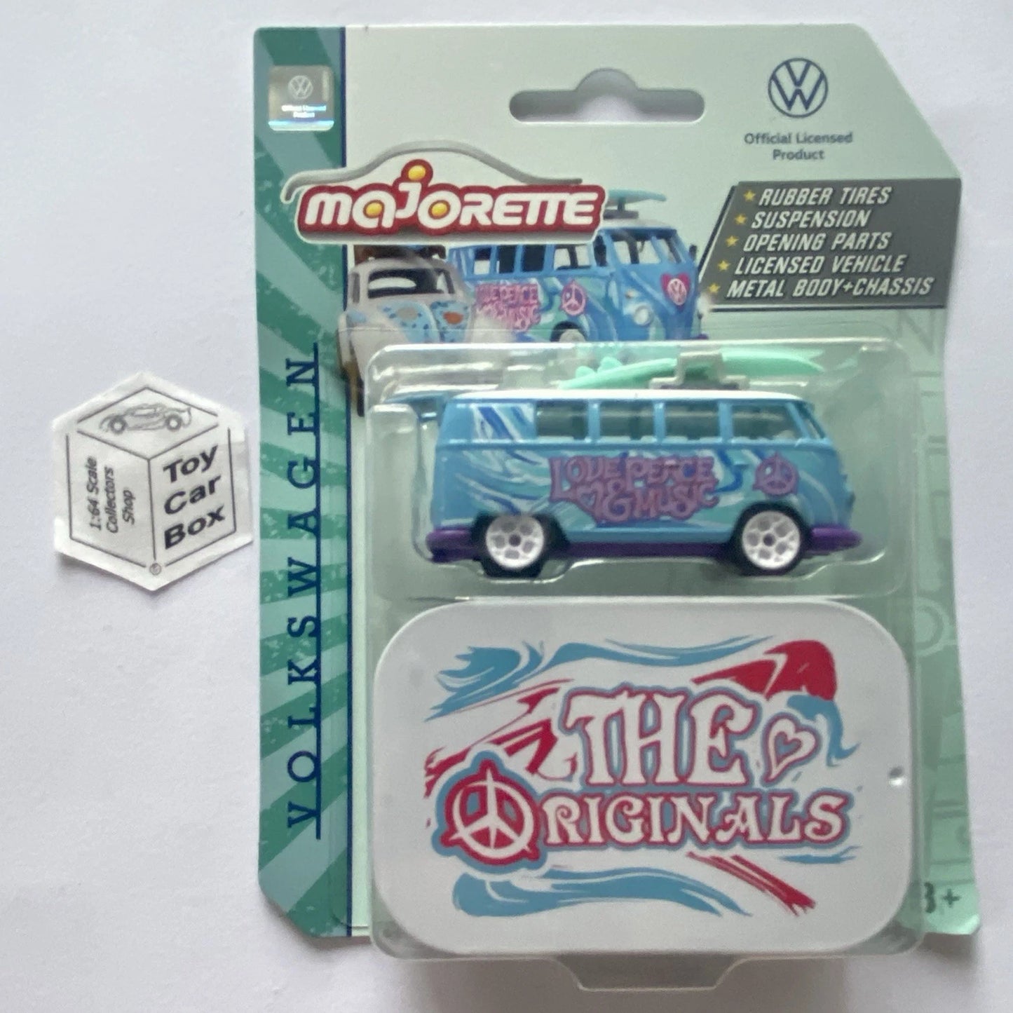 MAJORETTE Volkswagen T1 Bus (Blue - VW Deluxe 1/64* - Collectors Tin) H13