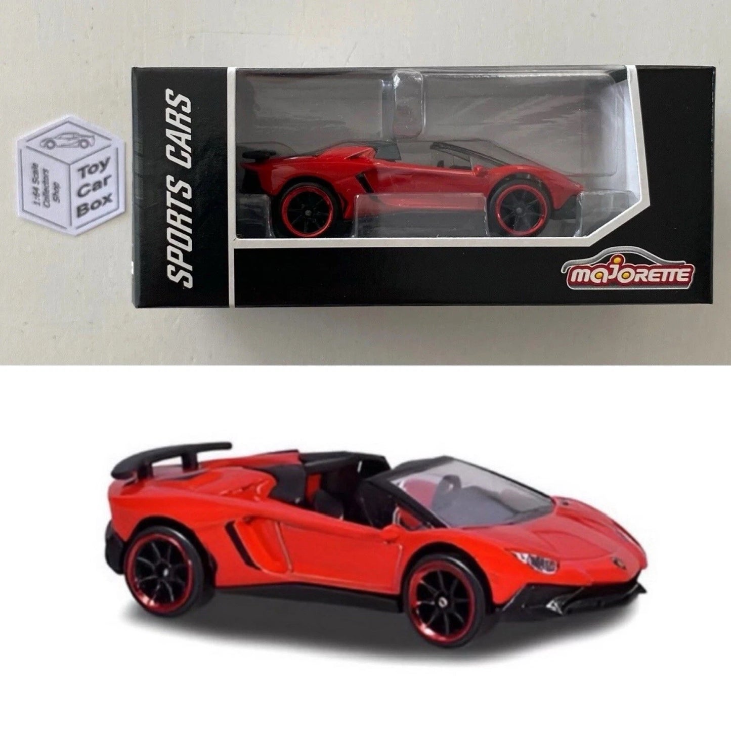 MAJORETTE - Lamborghini Aventador (Red - Sports Cars Box) 1/64 Scale* - C30