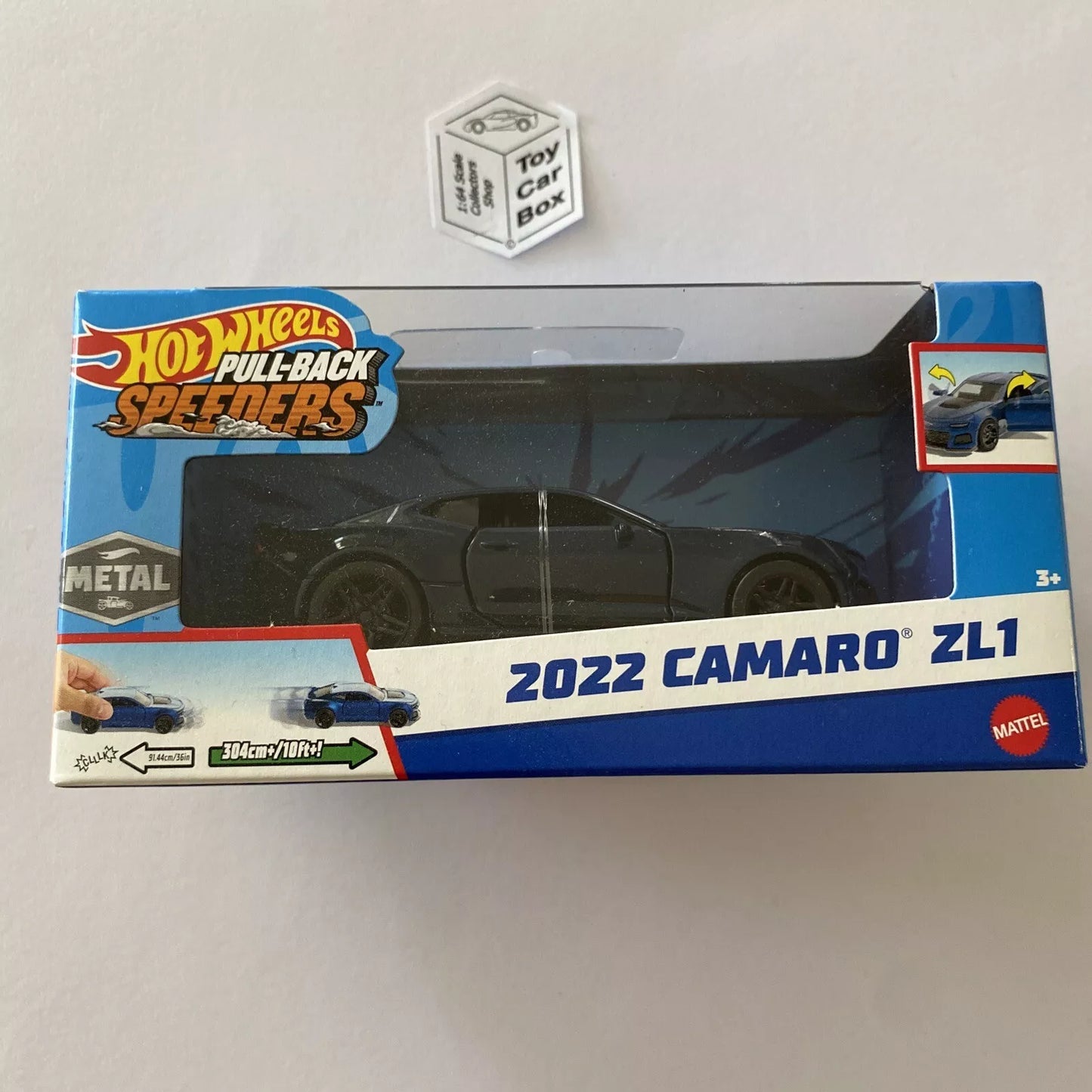 2024 HOT WHEELS 1:43* - 2022 Chevy Camaro ZL1 (Blue - Pull-back Speeders) K20
