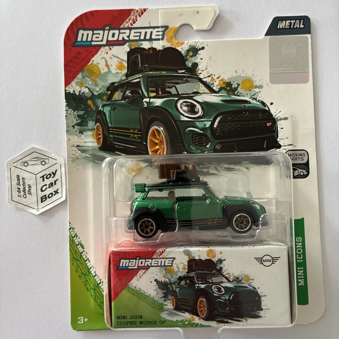 MAJORETTE Mini John Cooper Works GT (Green - Deluxe Icons - Opening Doors) G84