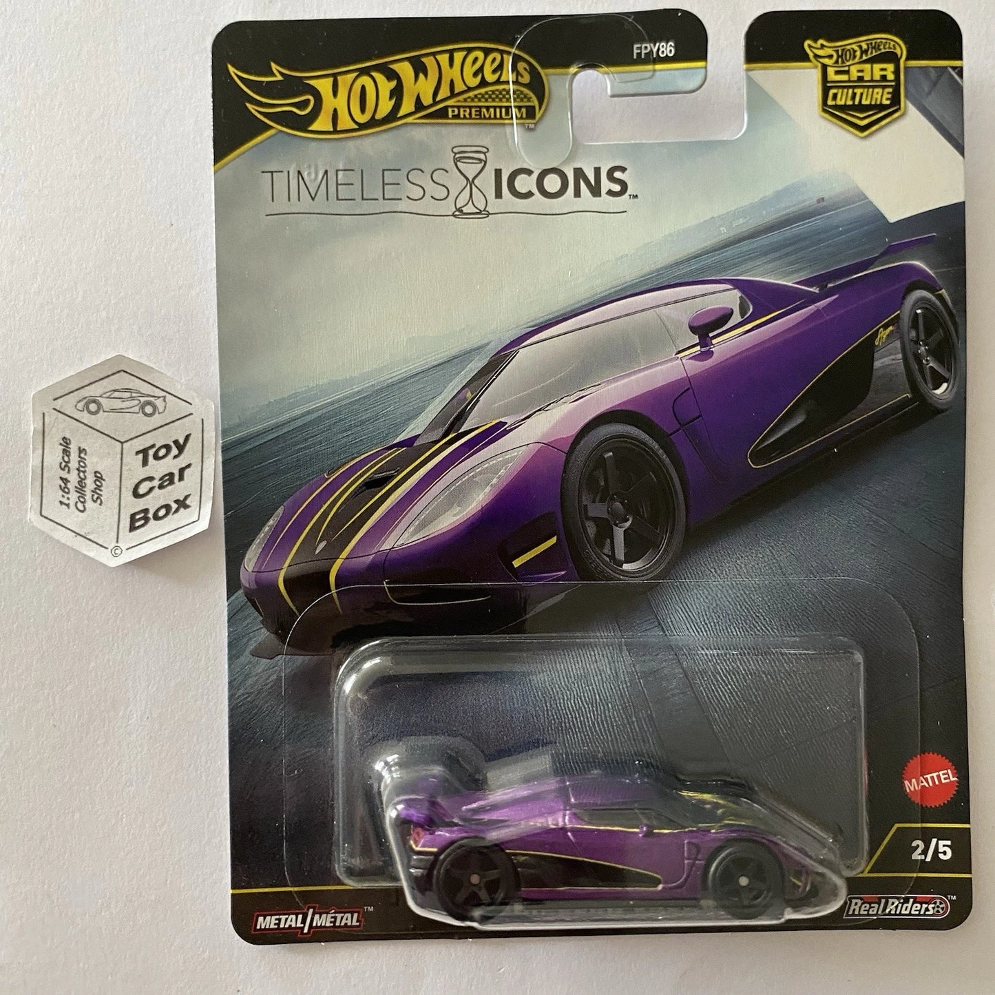 2025 HOT WHEELS Car Culture - Koenigsegg Agera R (Purple #2 Timeless Icons) G04