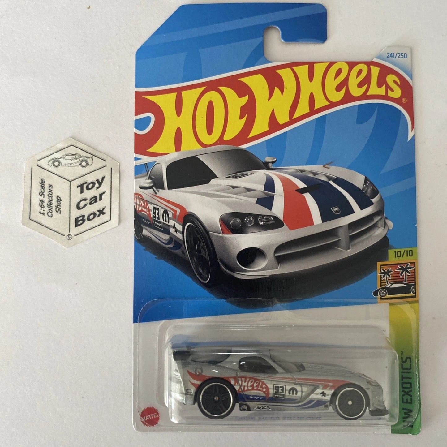 2024 HOT WHEELS #241 - Dodge Viper SRT10 ACR (Silver #5 HW Exotics - Long) A80