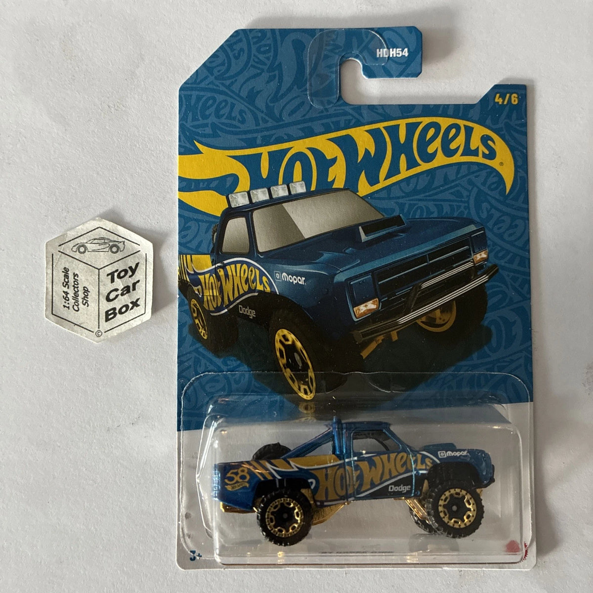 2026 HOT WHEELS Themed - ‘87 Dodge D100 (#4 Blue & Gold) E00