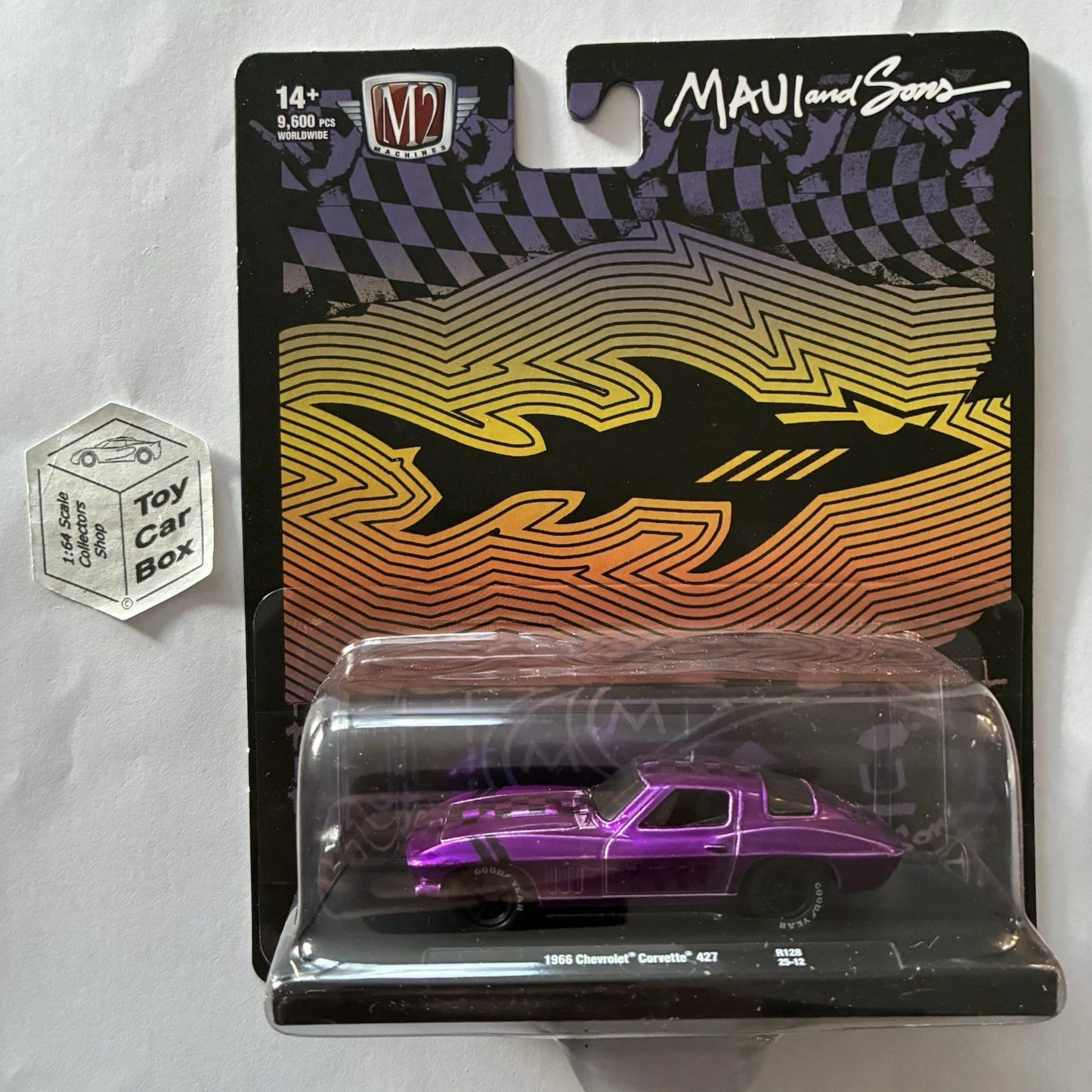 M2 MACHINES - 1966 Chevy Corvette 427 (Purple Maui & Sons - Drivers R128) L92g