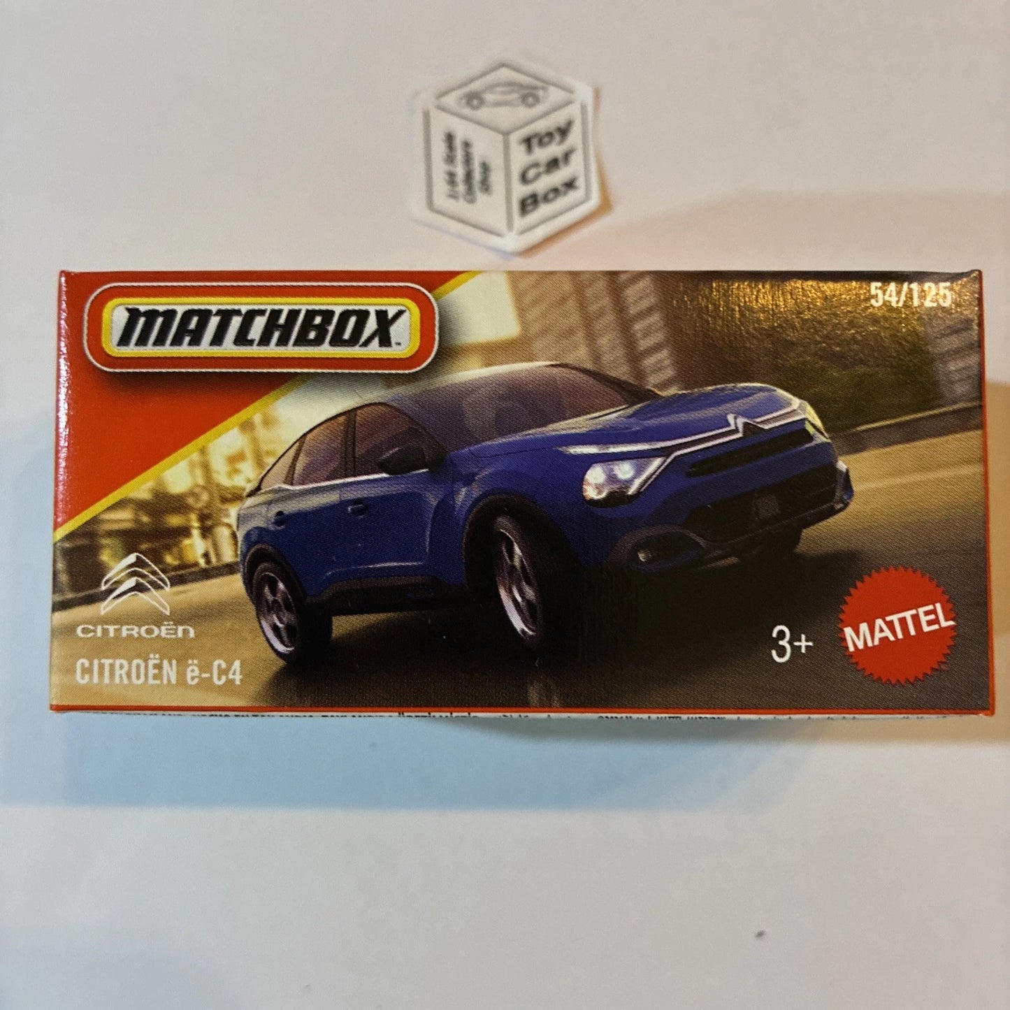 2026 MATCHBOX #54 - Citroen e-C4 (Blue - Power Grab) B42g
