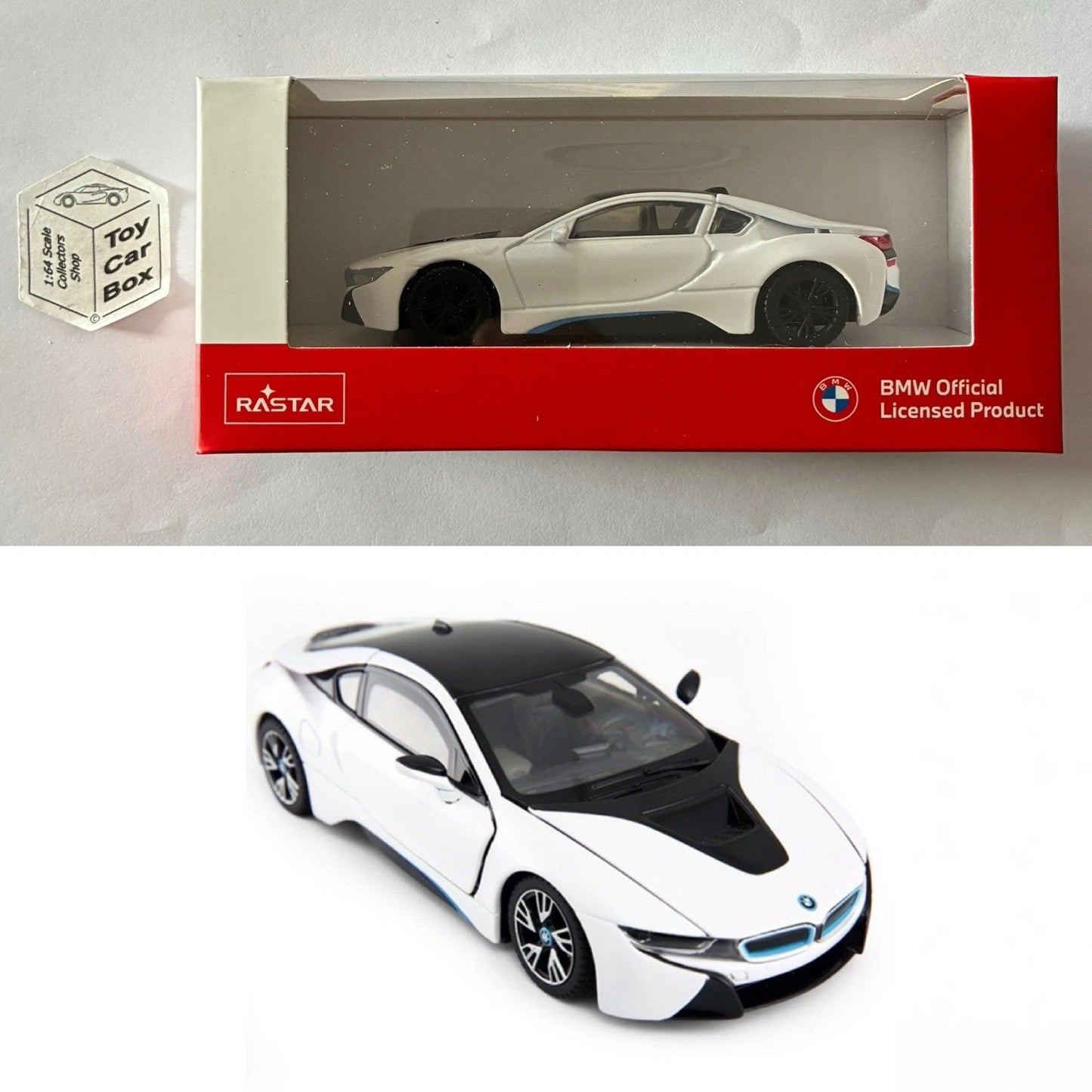 RASTAR 1/43 - BMW i8 (White - Unopened Boxed) D55g