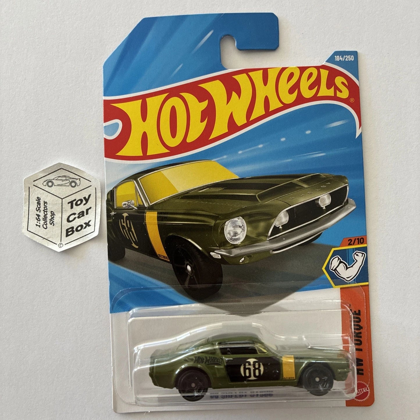 2026 HOT WHEELS #184 - ‘68 Shelby GT500 (Green #2 HW Torque - Long Card) B64