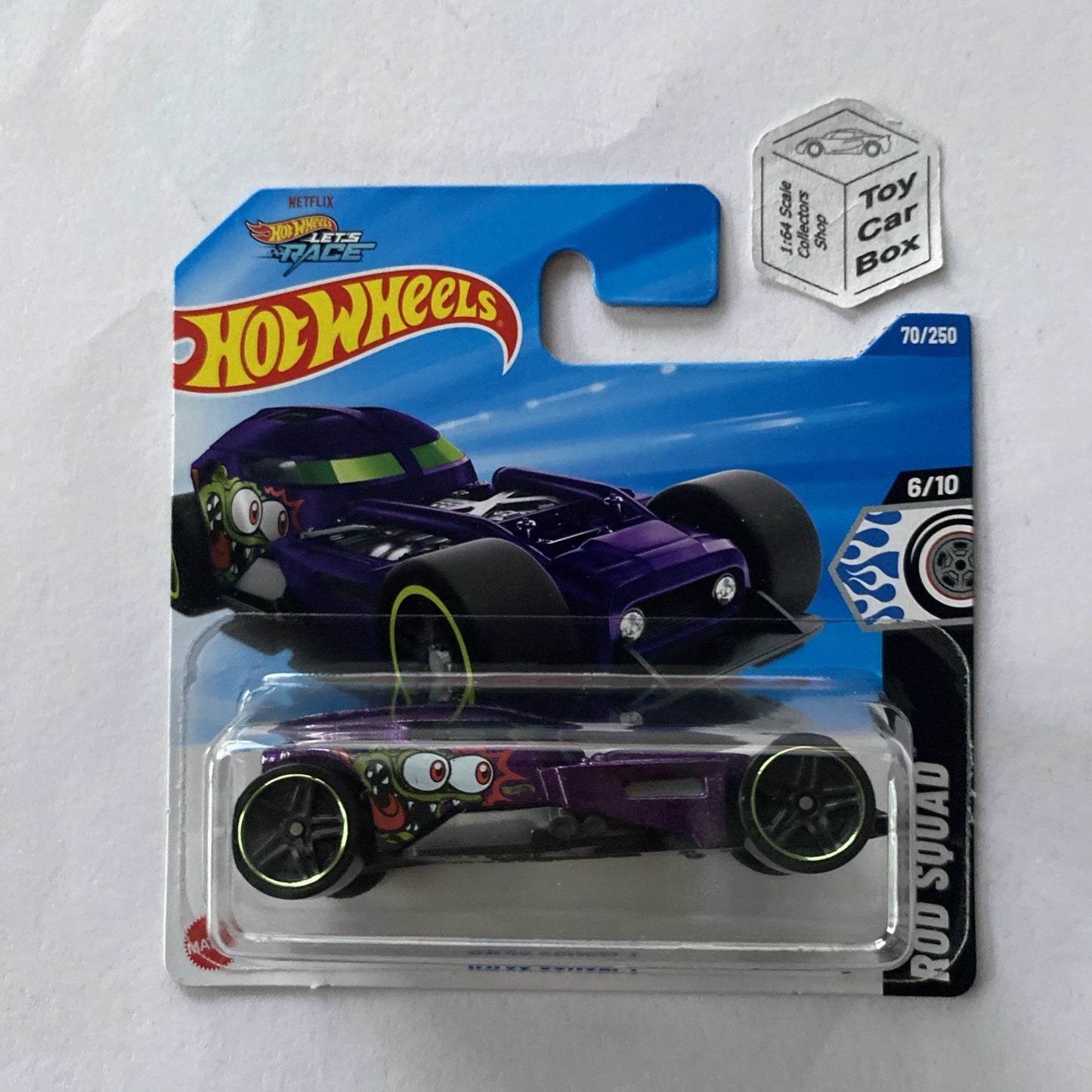 2025 HOT WHEELS #70 - HW50 Concept (Purple #6 Rod Squad - Short Card) Z72