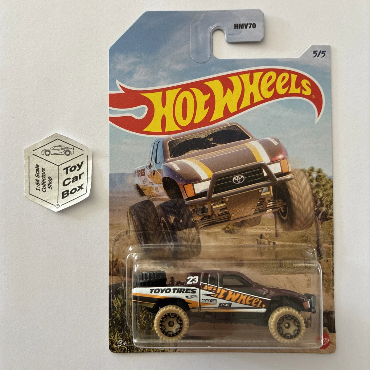 2023 HOT WHEELS Themed #5 - Toyota Off-Road Truck (Brown - Long Card) D00g