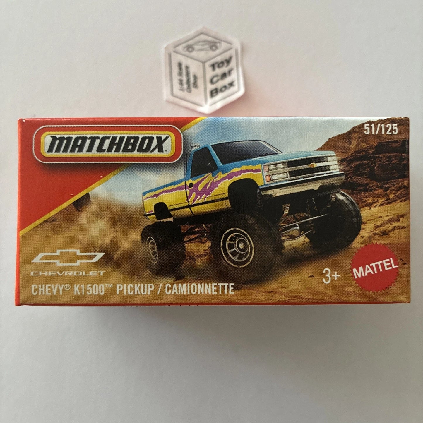 2026 MATCHBOX #51 - Chevy K1500 Pickup (Blue - Power Grab - Unopened) B42g