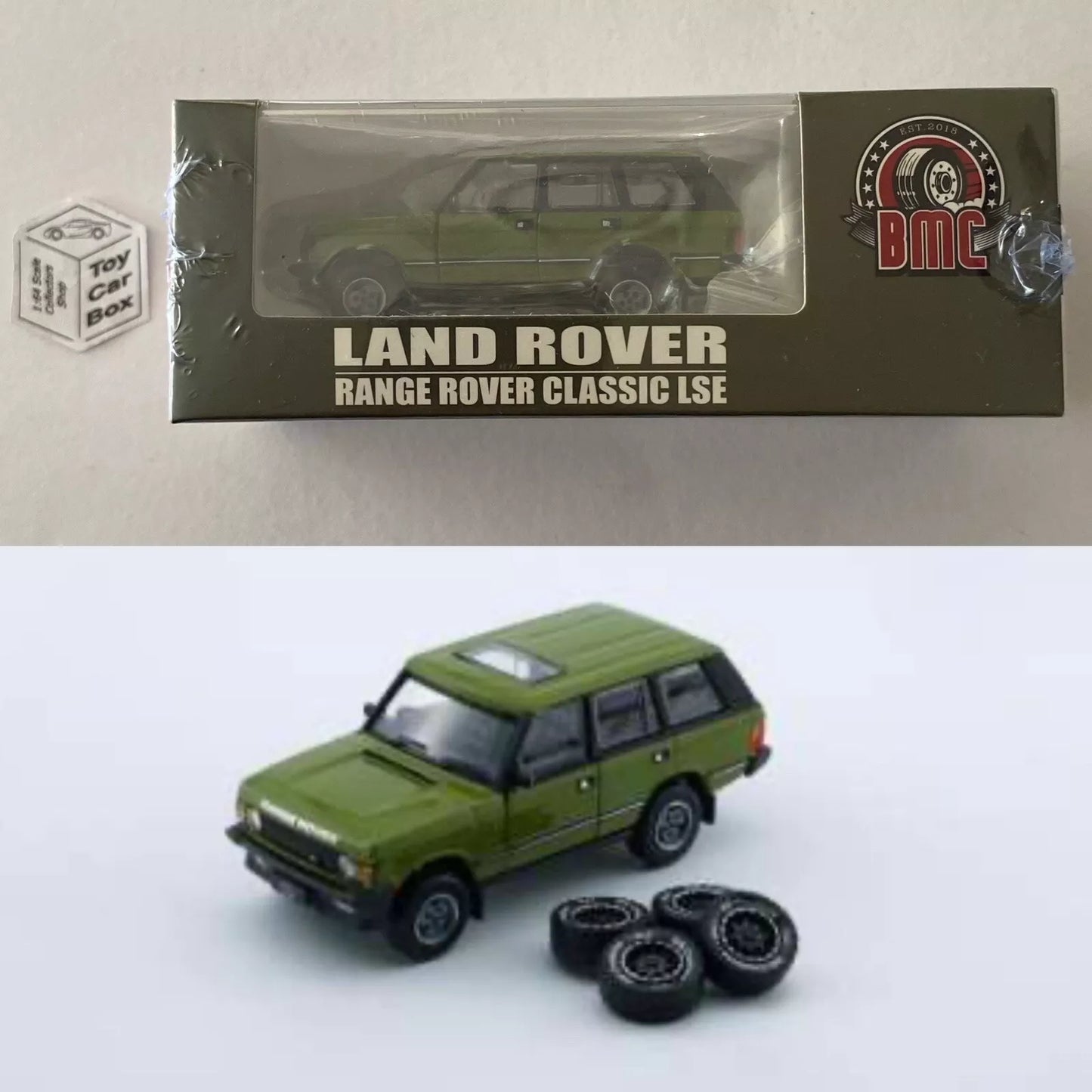 BM CREATIONS - 1992 Range Rover Classic LSE (1:64 Scale - Green - RHD) Og