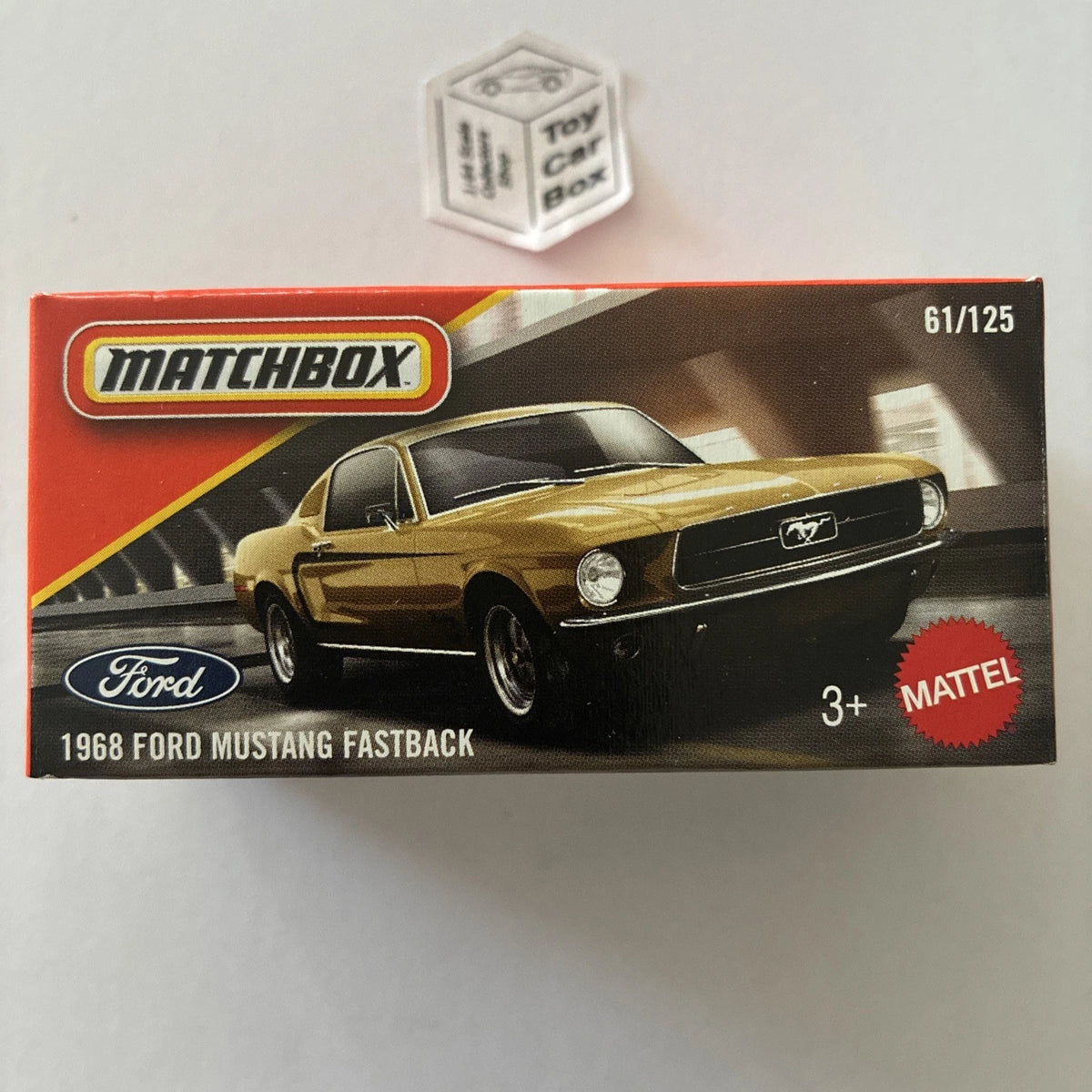 2026 MATCHBOX #61 - 1968 Ford Mustang Fastback (Gold - Power Grab) B42g