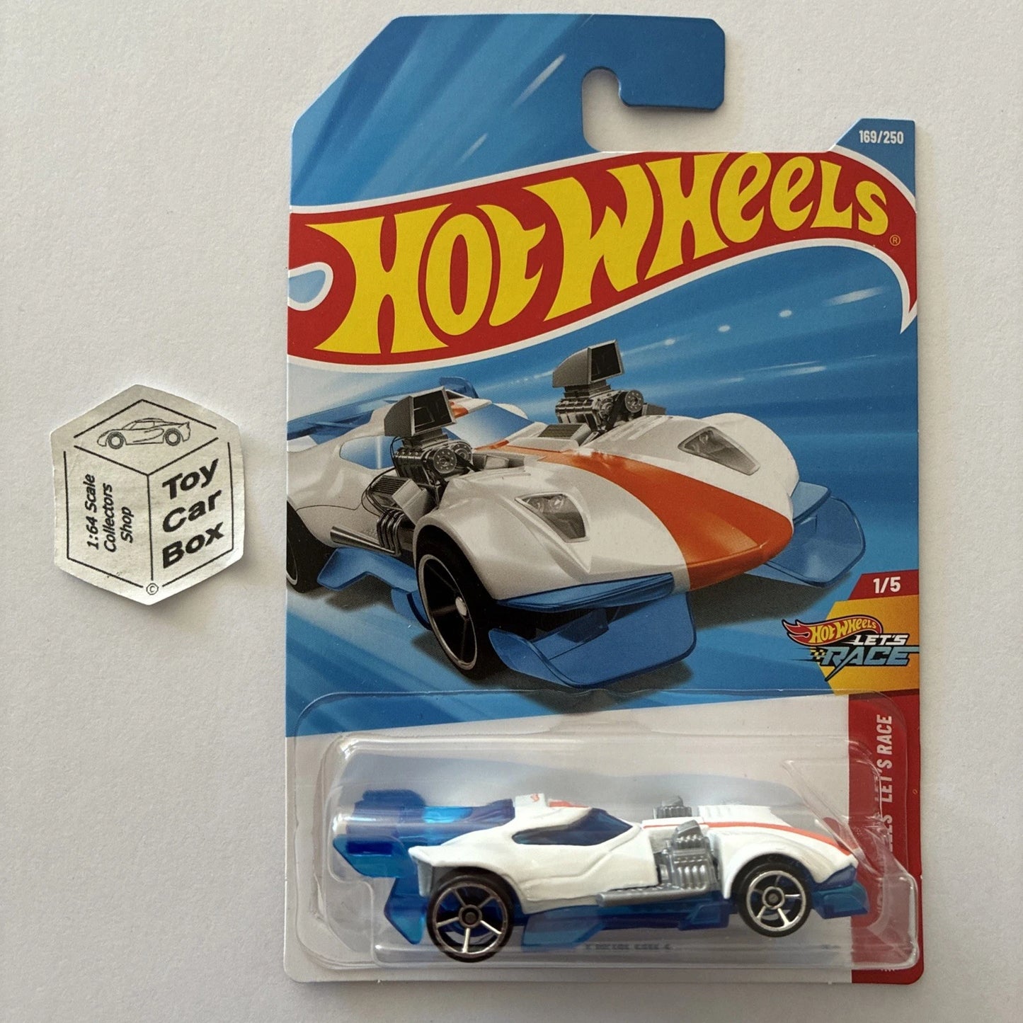 2026 HOT WHEELS #169 - Super Twin Mill (White #1 HW Lets Race - Long Card) B64