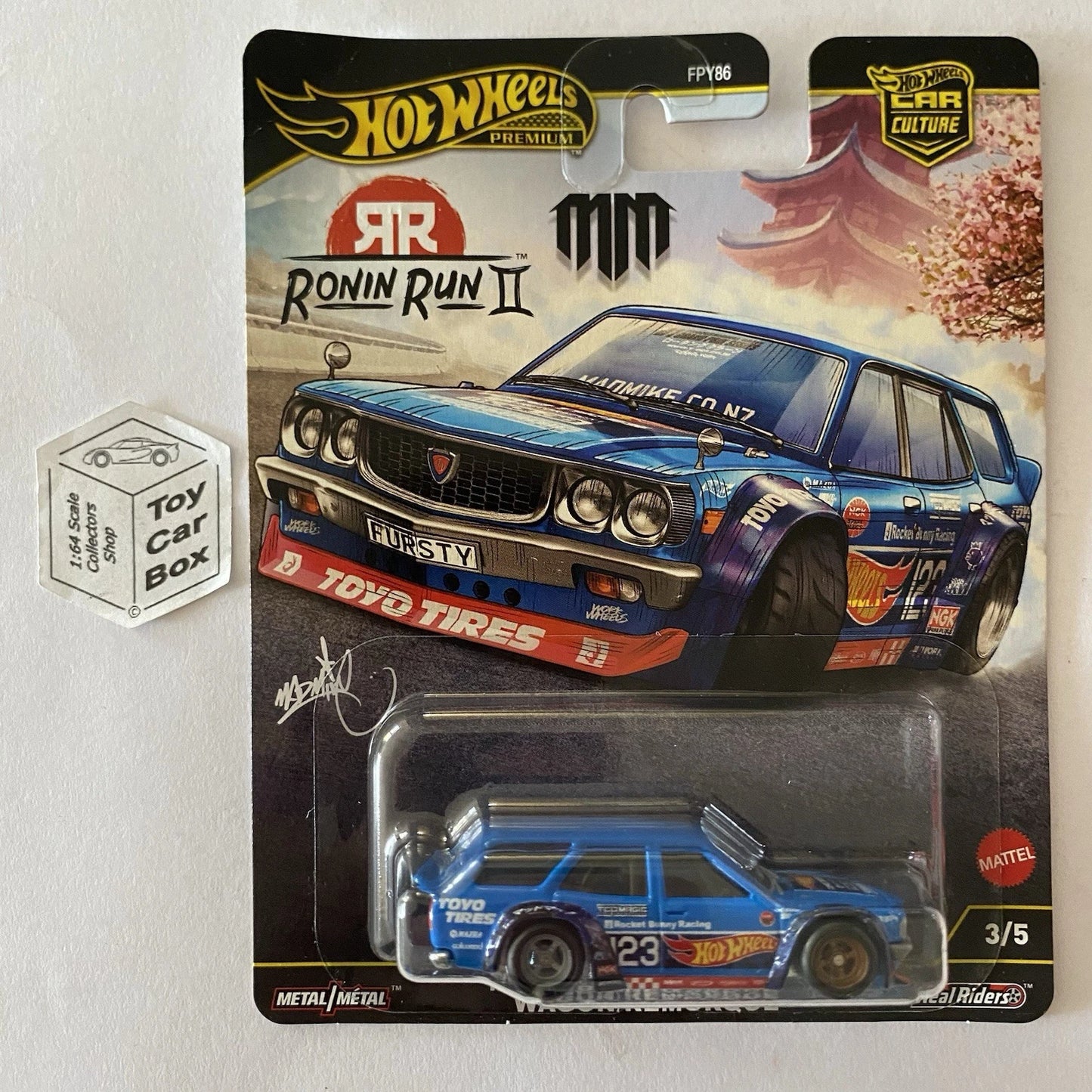 2025 HOT WHEELS Car Culture - Mad Mike Mazda RX-3 Wagon (Ronin Run 2) G20