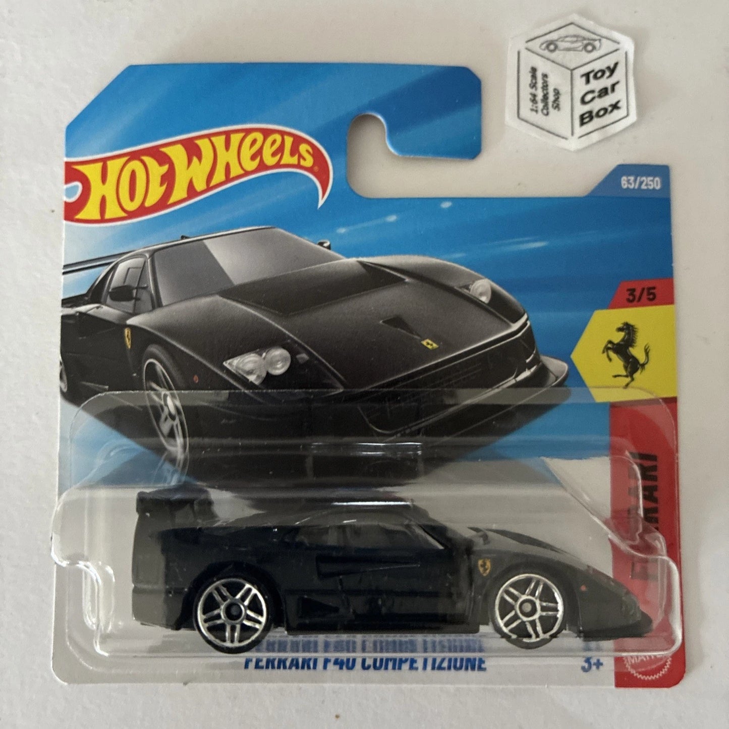 2026 HOT WHEELS #63 - Ferrari F40 Competizione (Black #3 Ferrari) C75