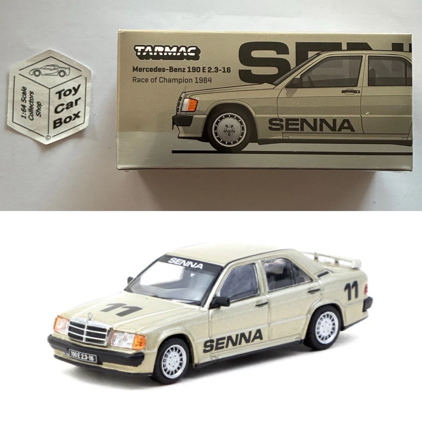 TARMAC - Mercedes-Benz 190 E 2.3-16 (1984 Senna #11 - T64G-047-84ROC11) Q05g