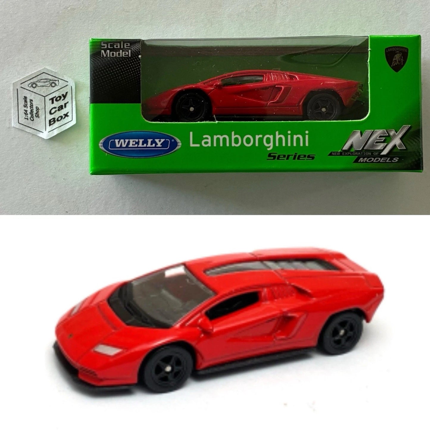 WELLY 1:60-64 - Lamborghini Countach LPI 800-4 (Red #52417 - See Notes) E01g