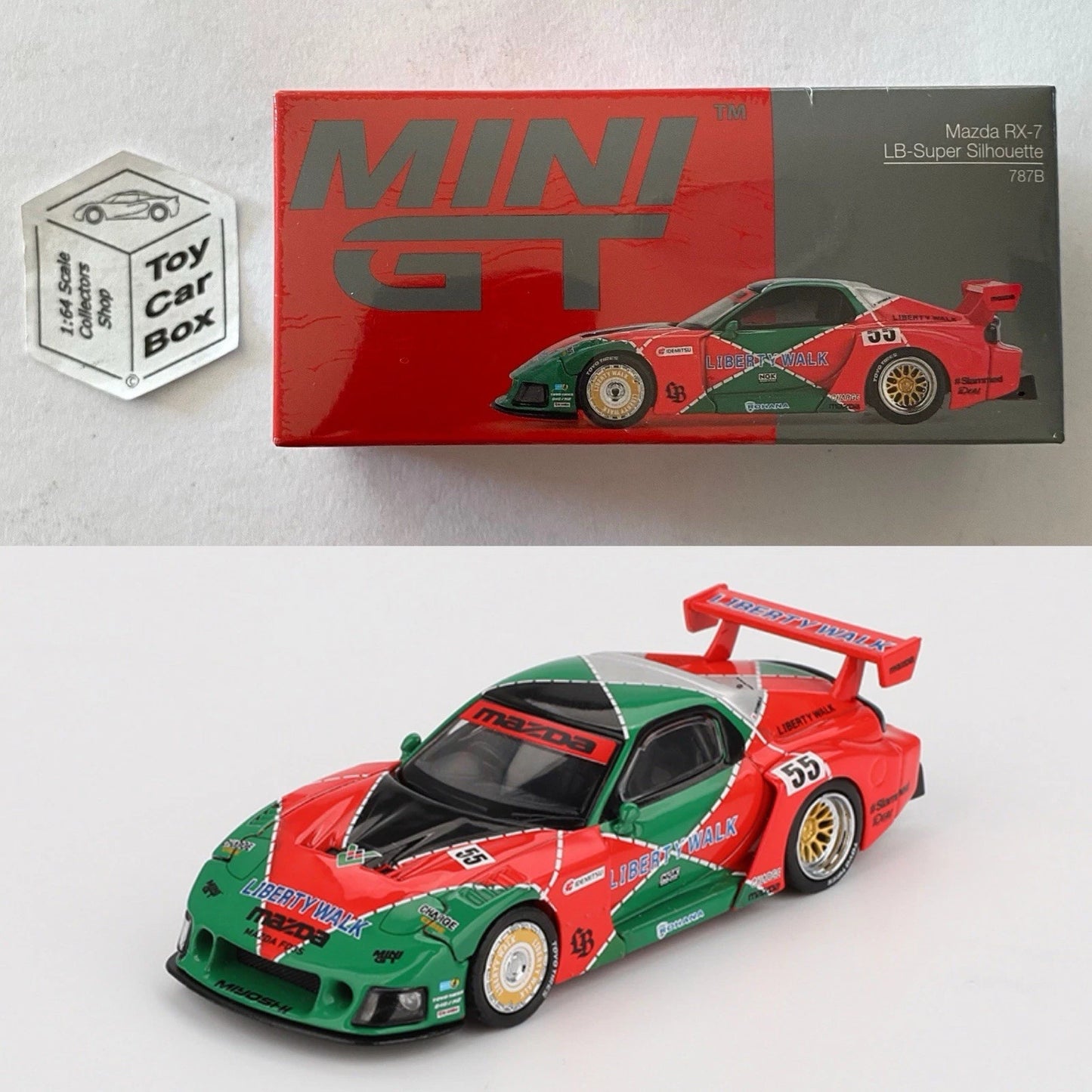 Mini GT #990 - Mazda RX-7 LB-Super Silhouette (787B - 1/64 Scale) N38g