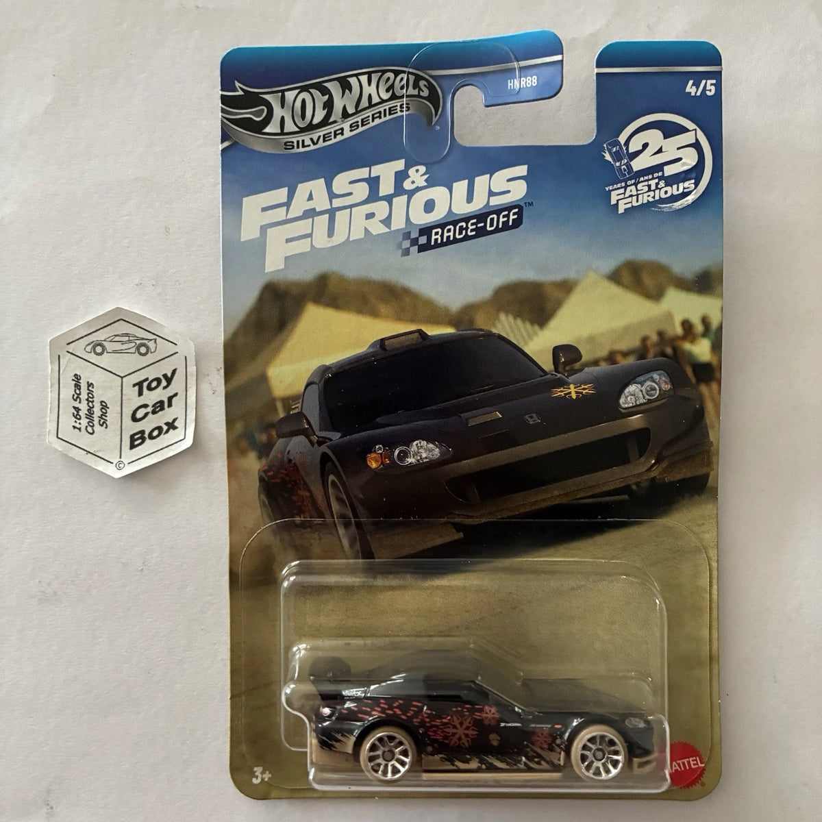 2026 HOT WHEELS Fast & Furious - Honda S2000 (Black #4 Race Off - Themed) C85