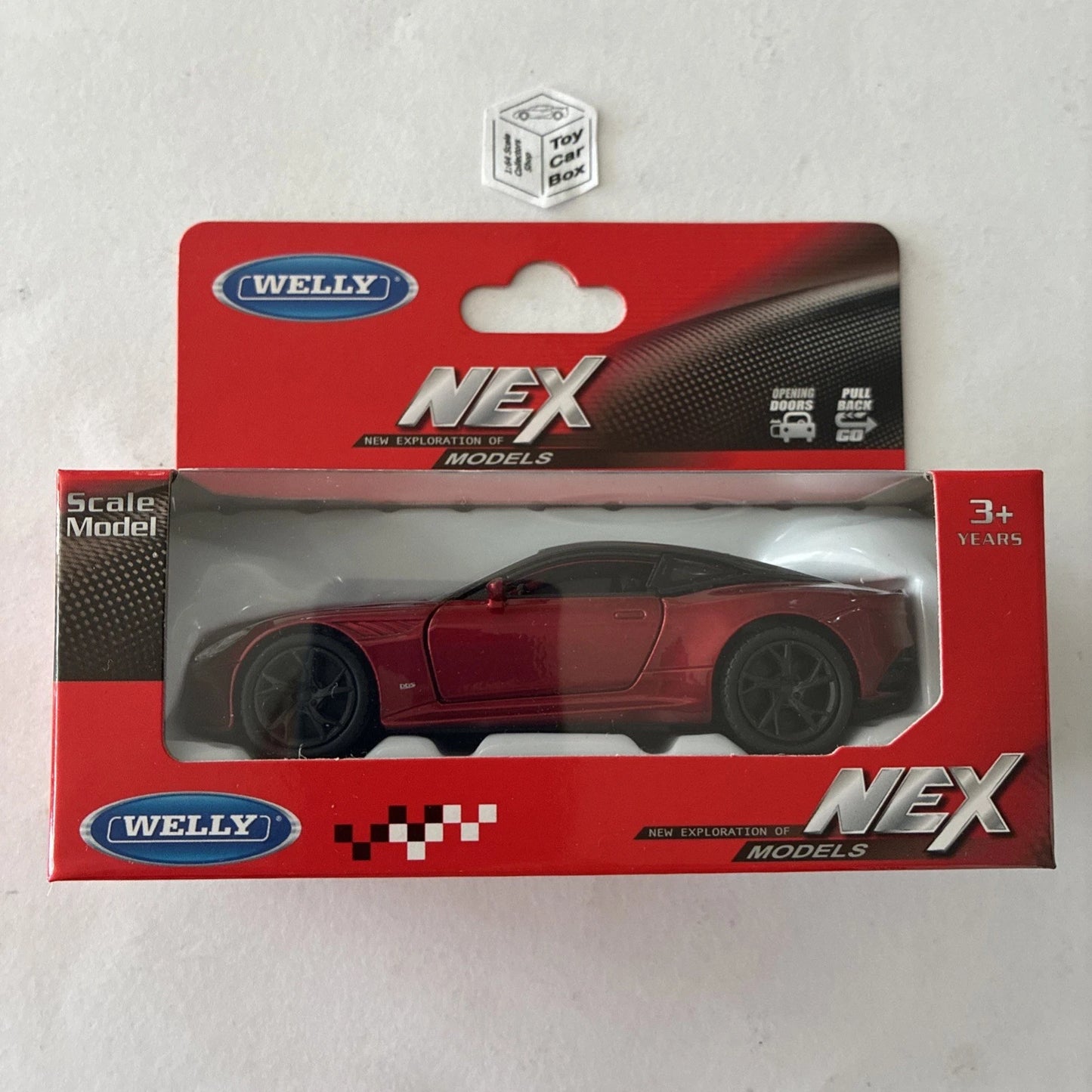 WELLY NEX 1/38 - Aston Martin DBS (Red #43864 - Boxed) D50