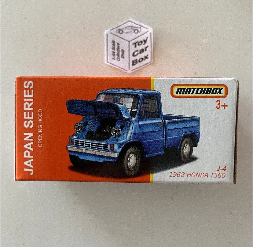 2022 MATCHBOX Japan Series #J4 - 1962 Honda T360 (Blue - Opening Hood) D06g